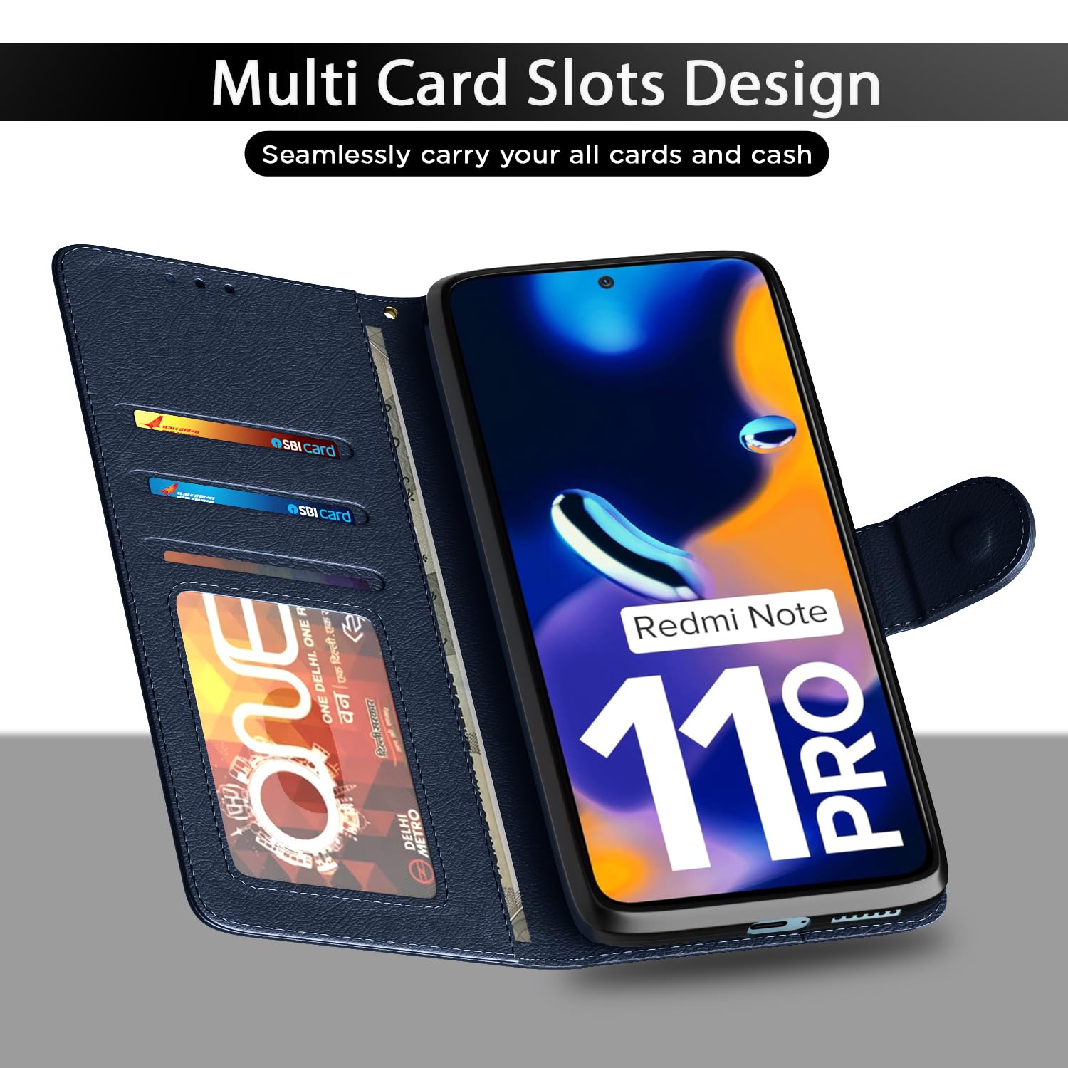 Blue flip case for Redmi Note 11 Pro/Pro Plus 5G – Pikkme – photo 5