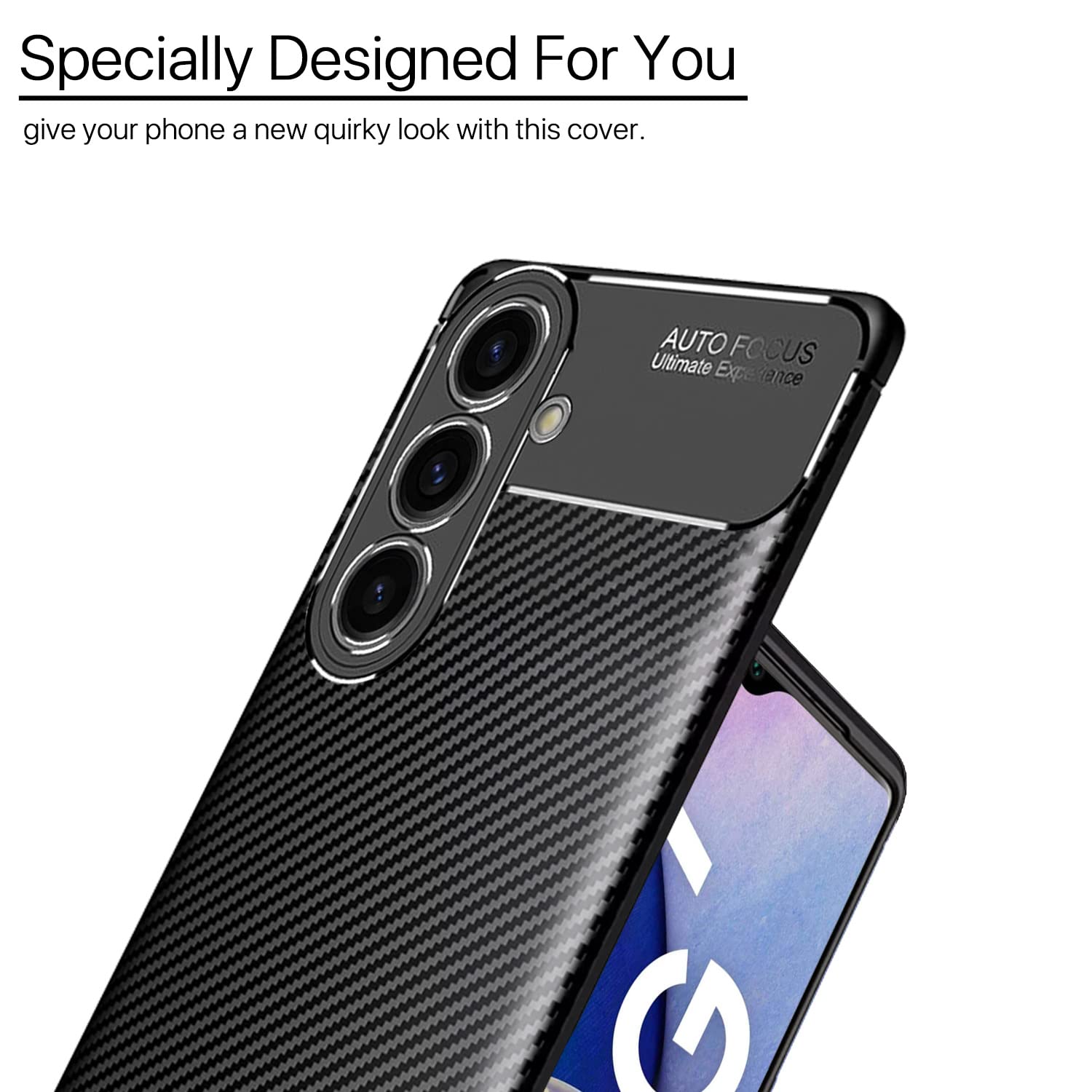 Pikkme black Carbon back cover for Samsung A14 5G – photo 6