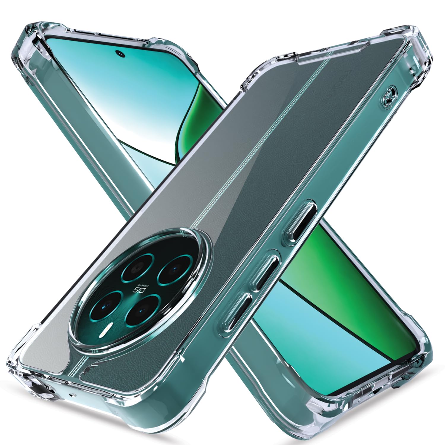 Pikkme transparent phone cover for Realme 12 Plus/P1/Narzo 70/70 Pro 5G