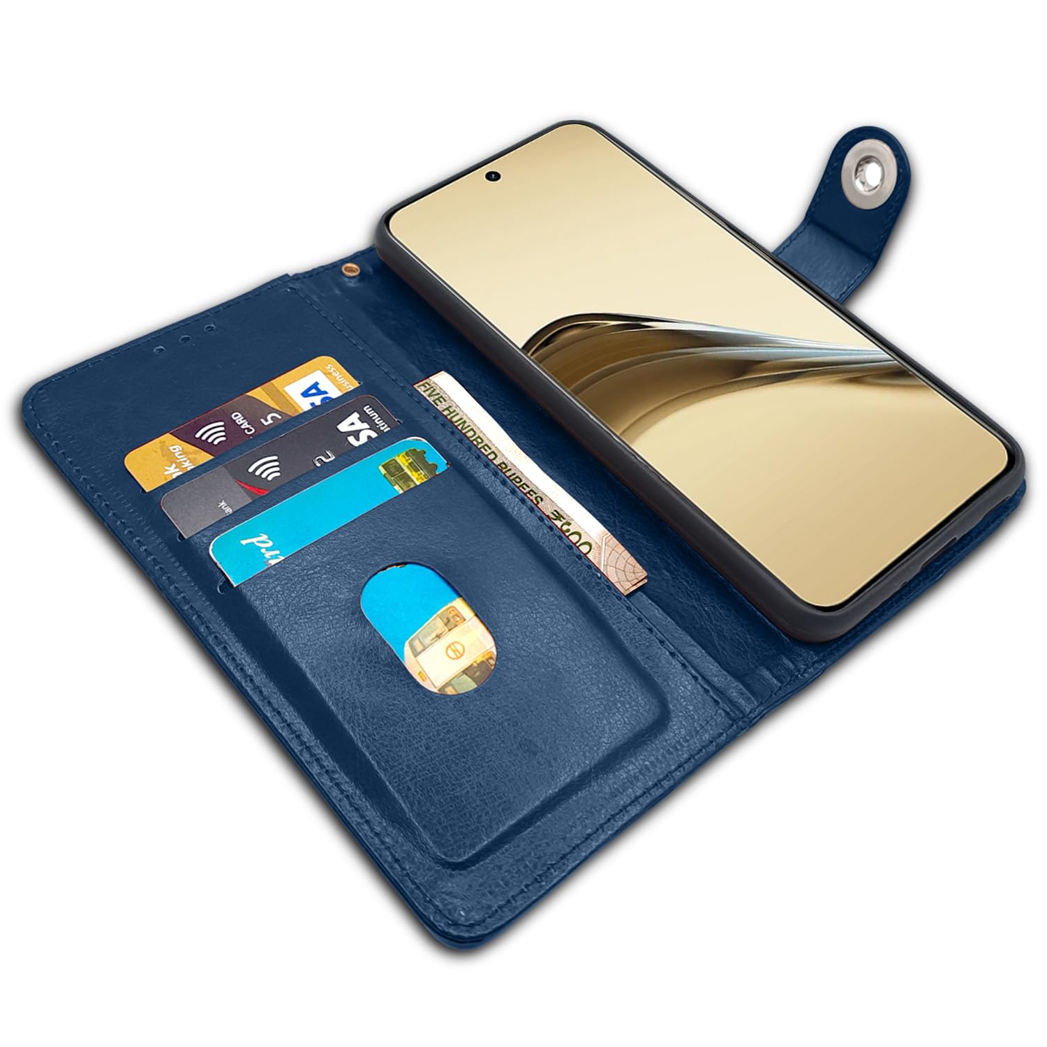 Pikkme Realme 13 Pro/13 Pro Plus 5G blue mobile flip cover – photo 3
