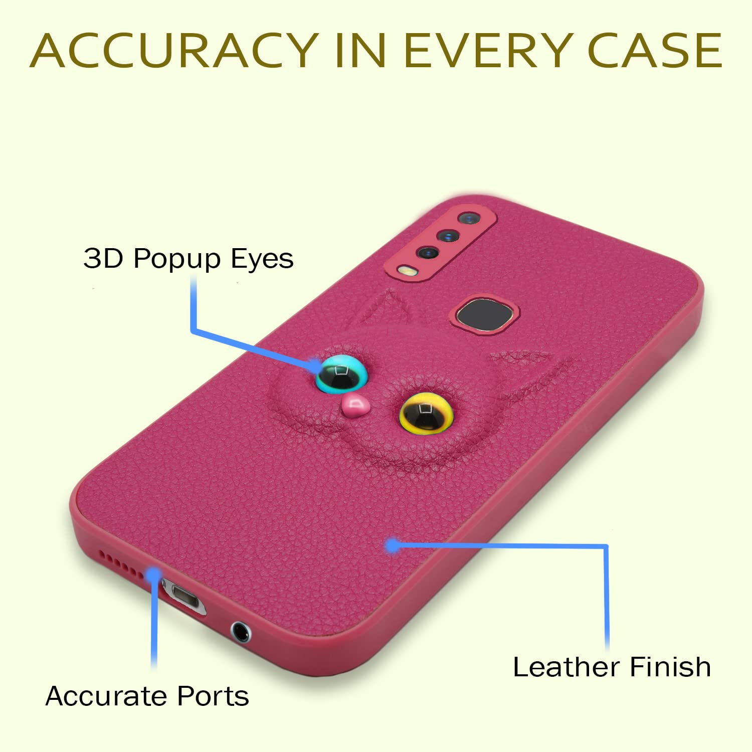 Pikkme Vivo Z1 Pro Cat pink mobile cover – photo 4
