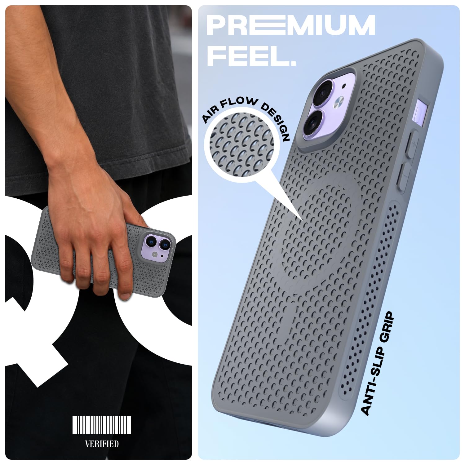 iPhone 11 mobile cover in grey by Pikkme – photo 2