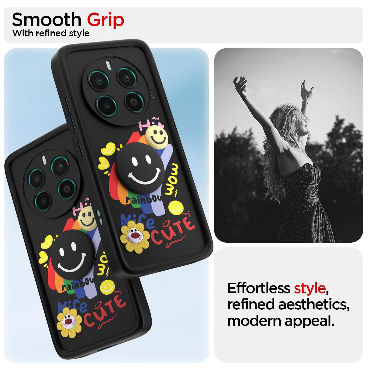 Black mobile cover for Realme 12 Plus/P1/Narzo 70/70 Pro 5G – Pikkme – photo 2