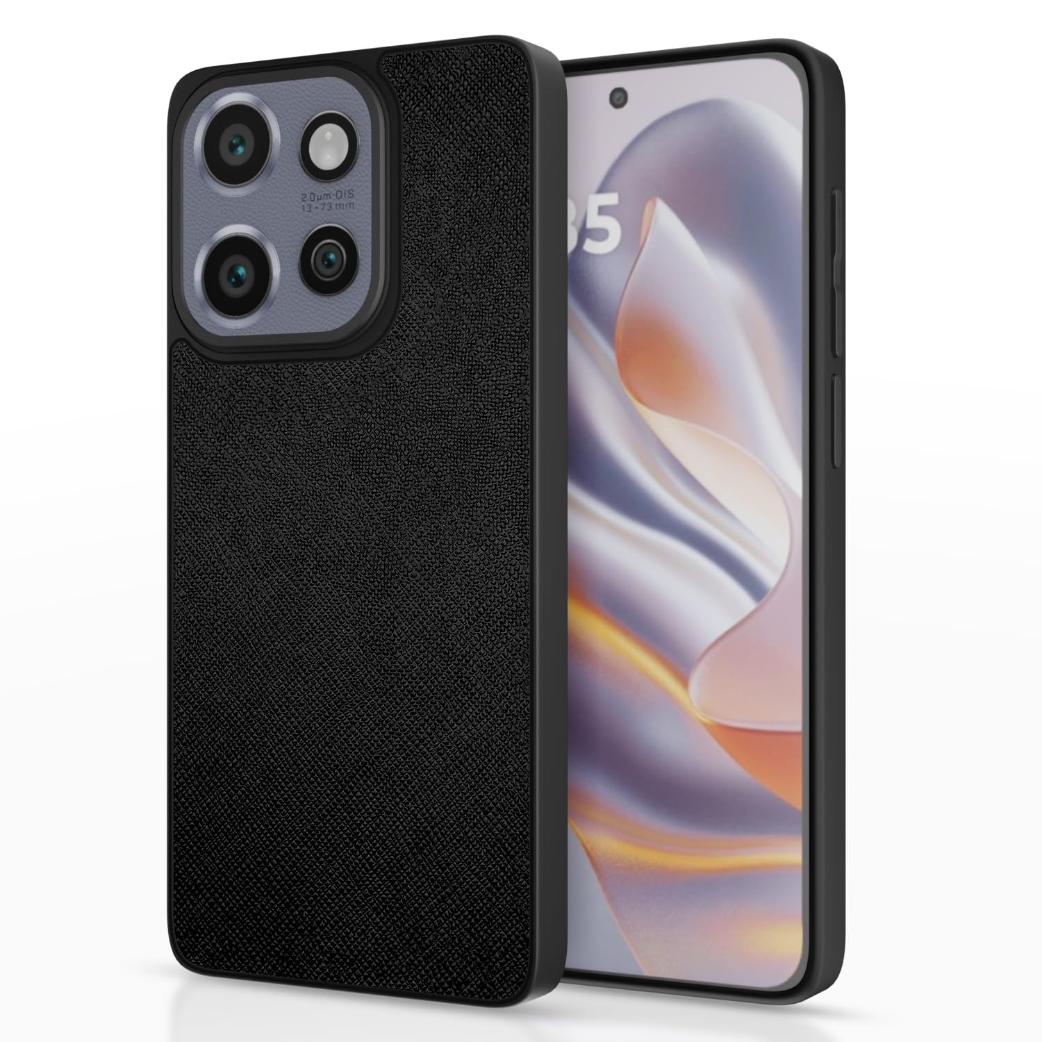 Pikkme Moto Edge 50 Neo 5G black mobile back cover