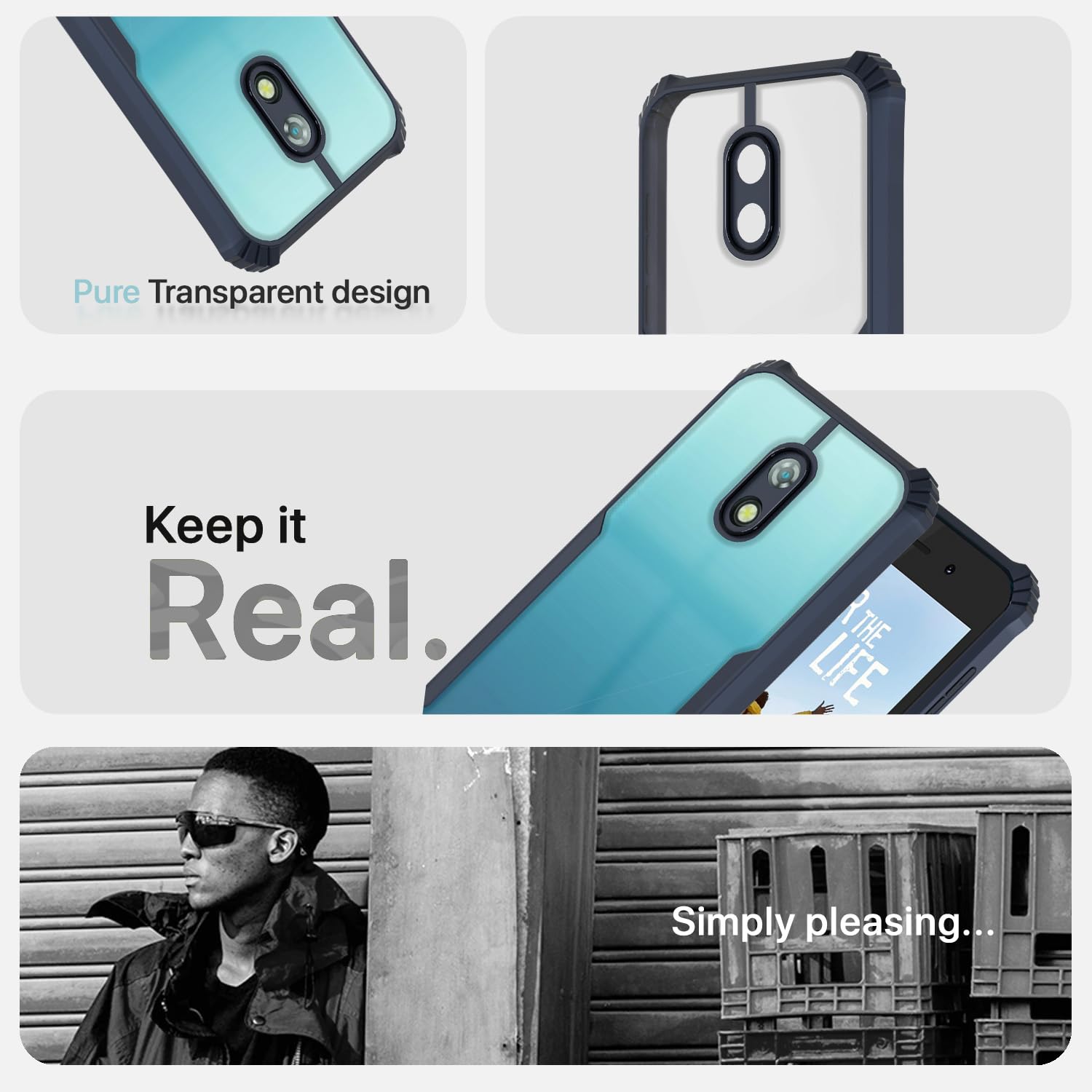 Blue Clear phone cover for Itel A23 – Pikkme – photo 4