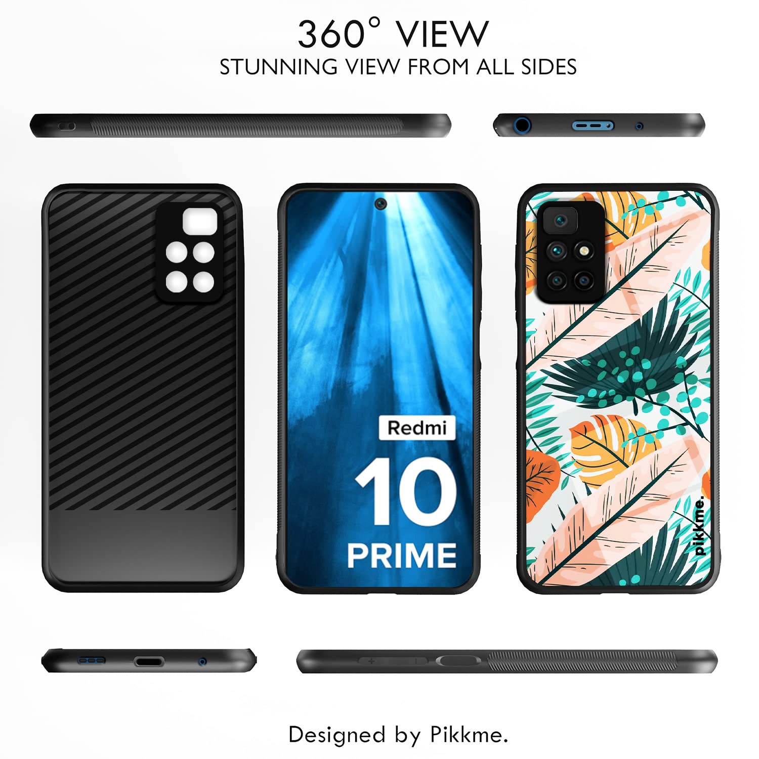 Redmi 10 Prime Flower mobile back cover by Pikkme – photo 2