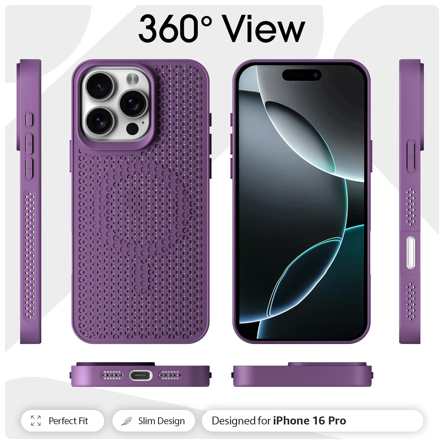 Pikkme iPhone 16 Pro MagSafe purple back cover – photo 3