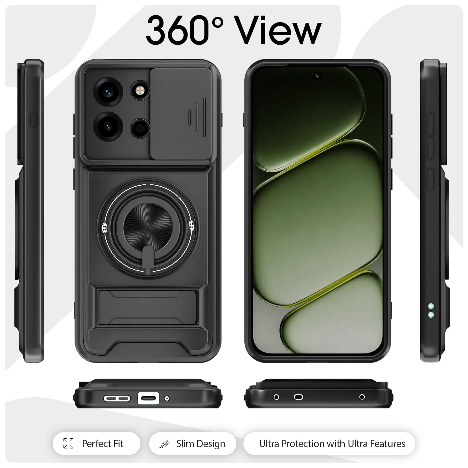 Black Tough Armor back cover for OnePlus Nord 6 5G – Pikkme – photo 6