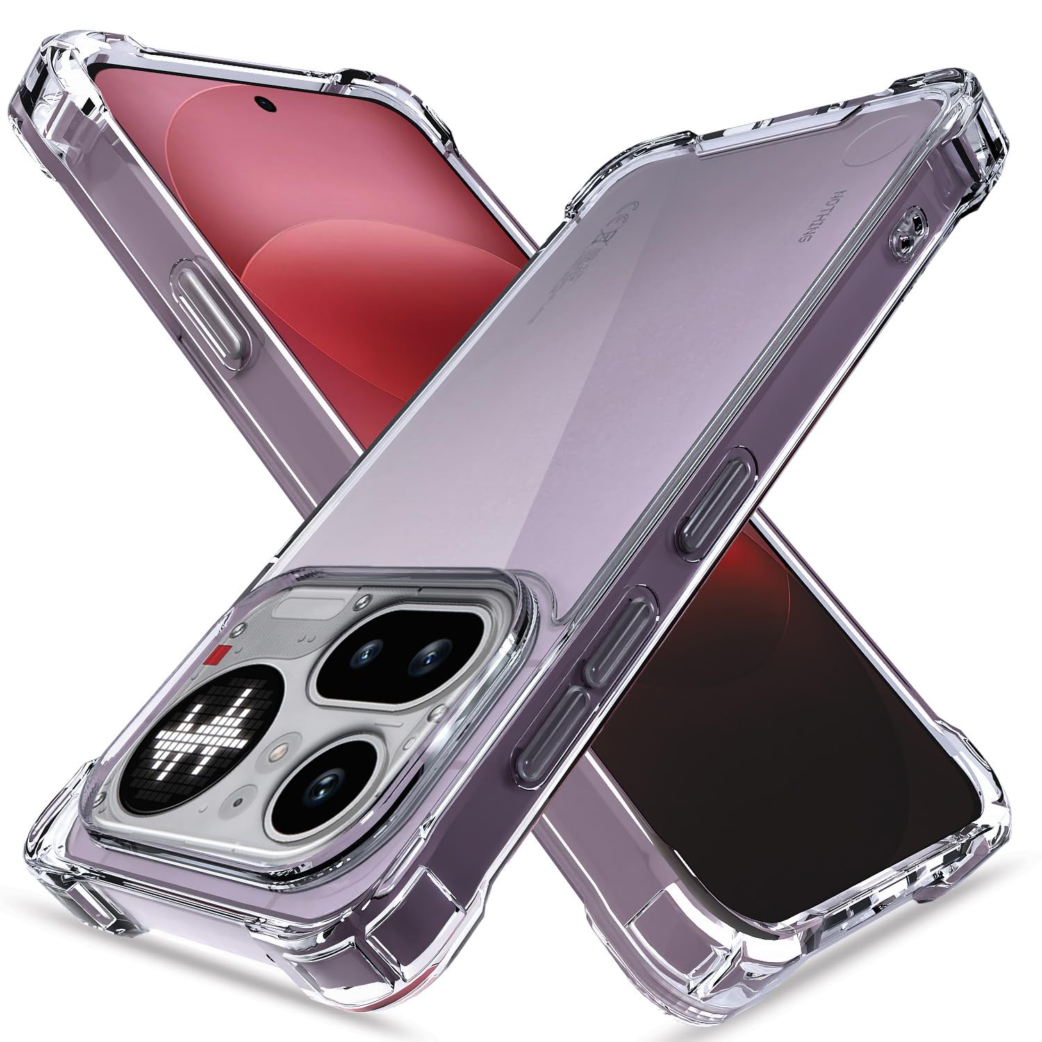 Nothing Phone 4a Pro 5G Clear mobile back cover in transparent by Pikkme
