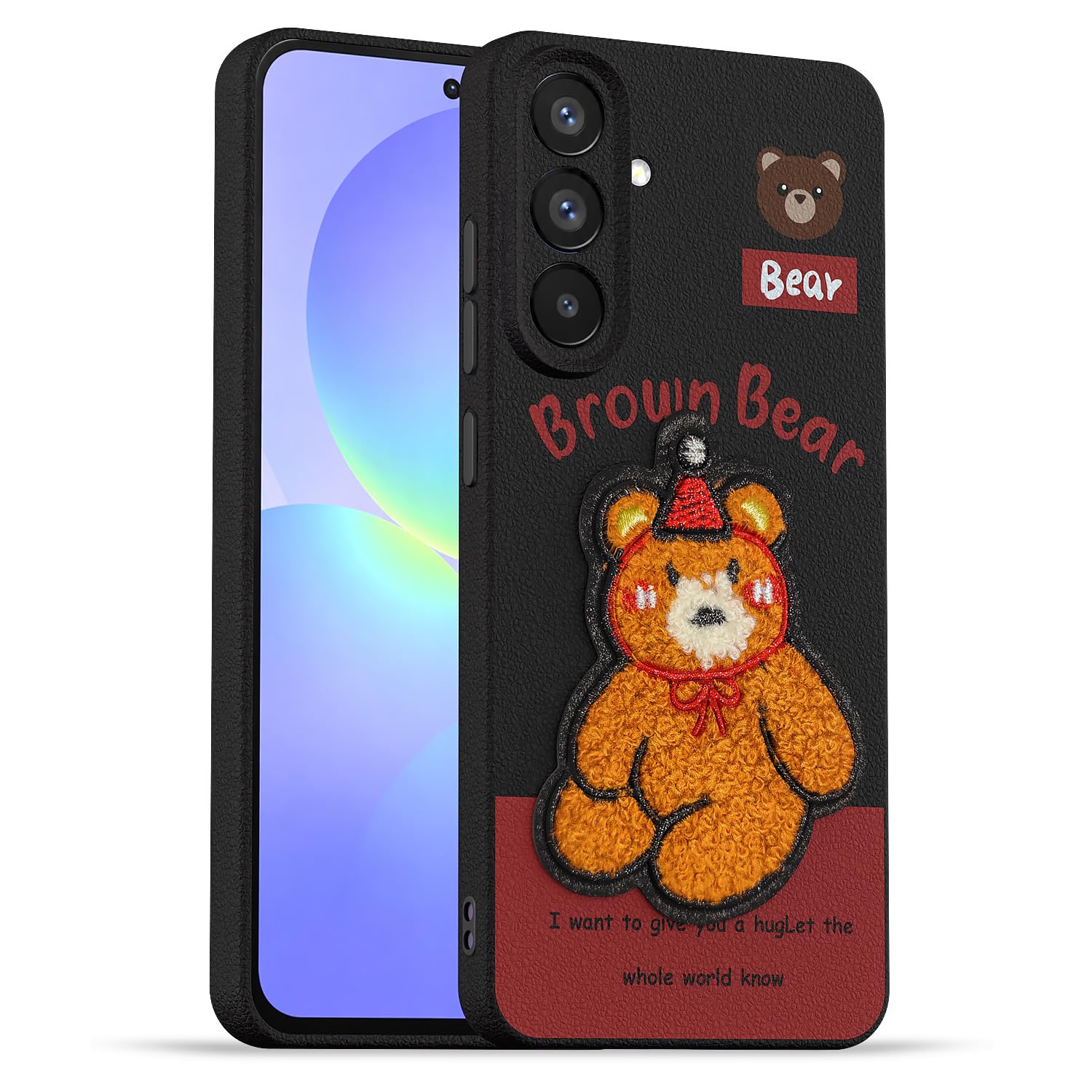 Pikkme Samsung A36 5G Plush Patch cherry mobile cover
