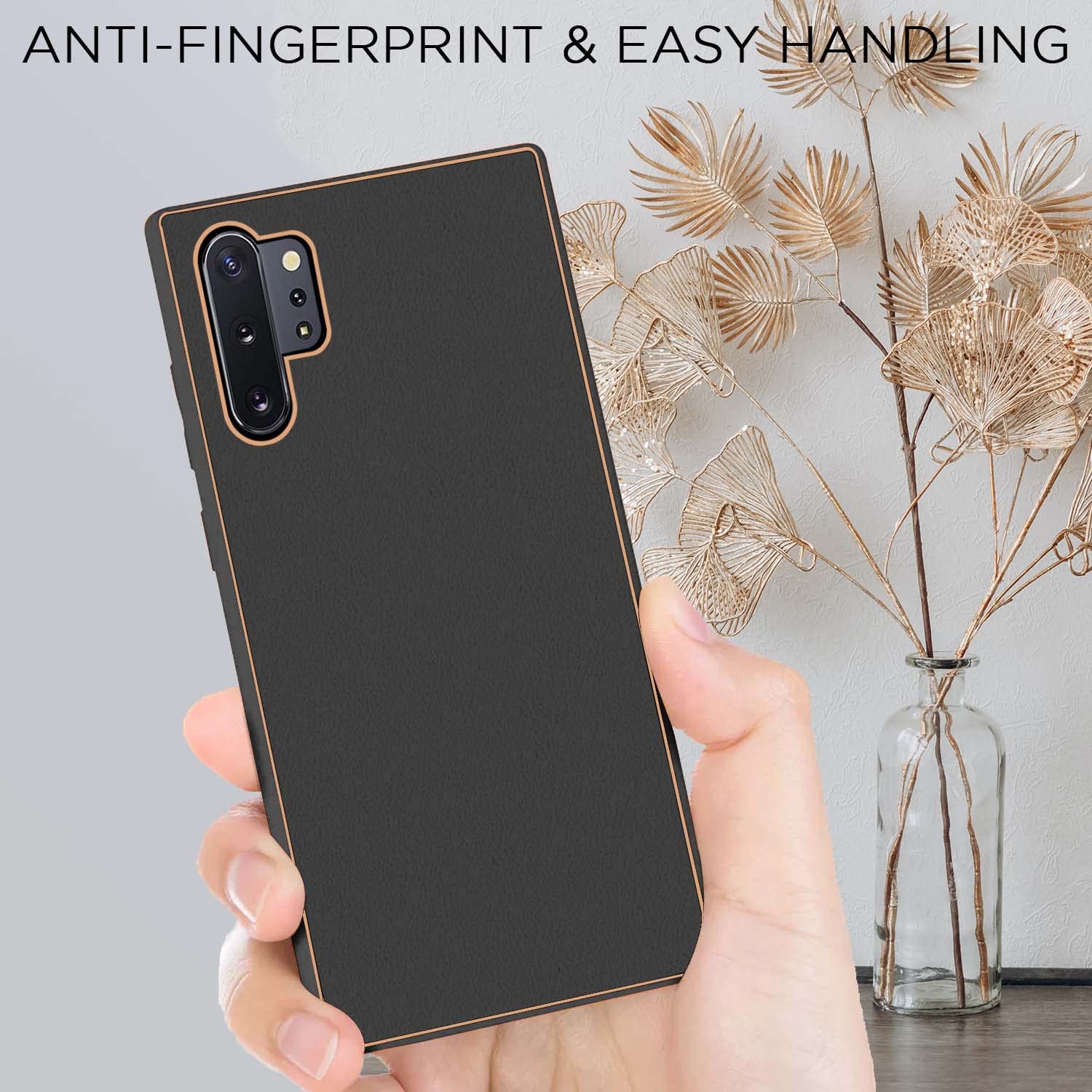 Samsung Note 10 Plus Chrome mobile cover in black by Pikkme – photo 6