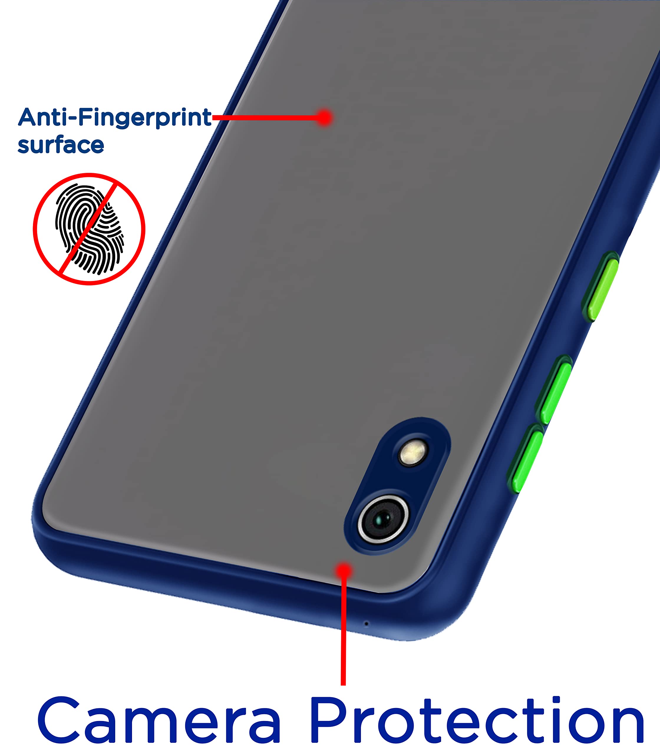 Blue Hybrid phone cover for Redmi 7A – Pikkme – photo 2