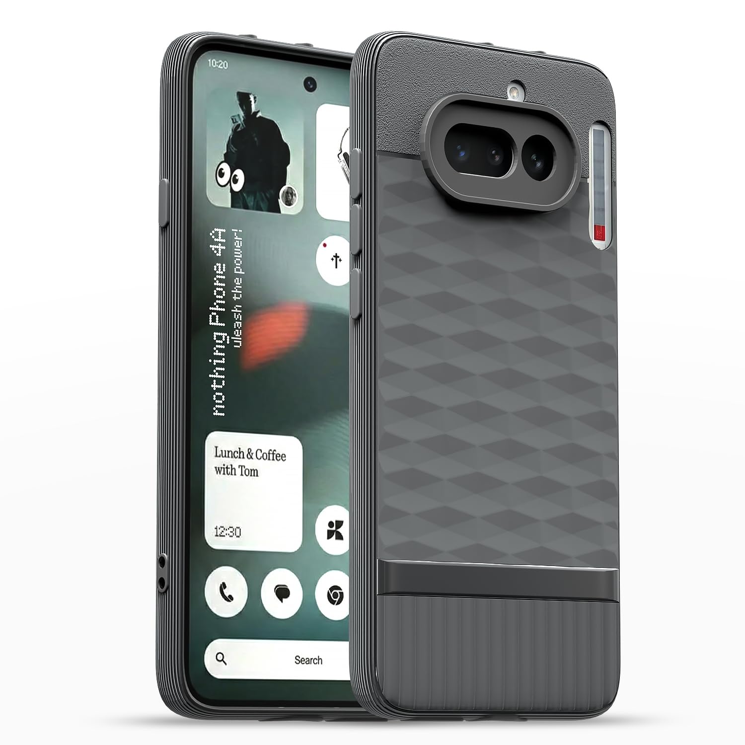 Pikkme grey back cover for Nothing Phone 4a 5G