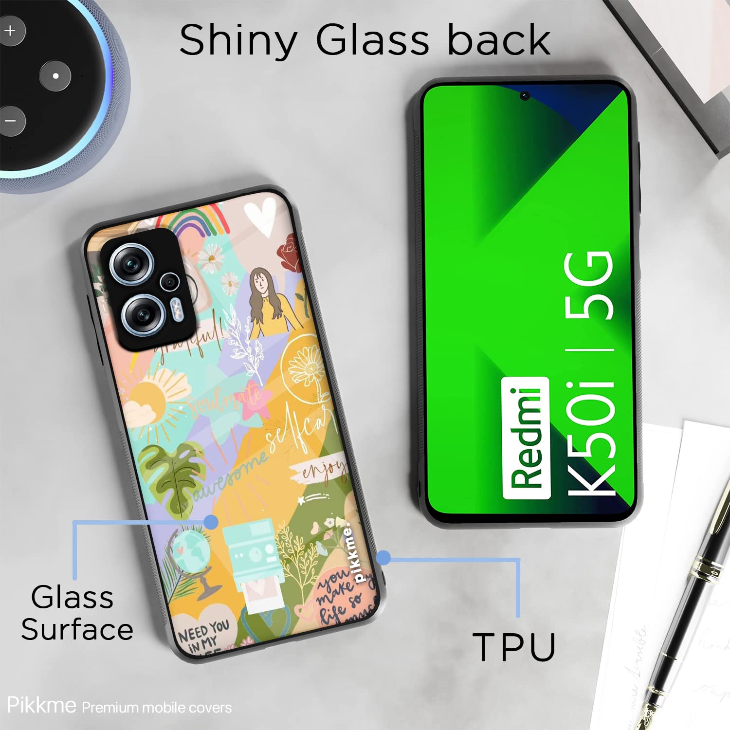 Redmi K50i 5G Hybrid mobile back cover by Pikkme – photo 3