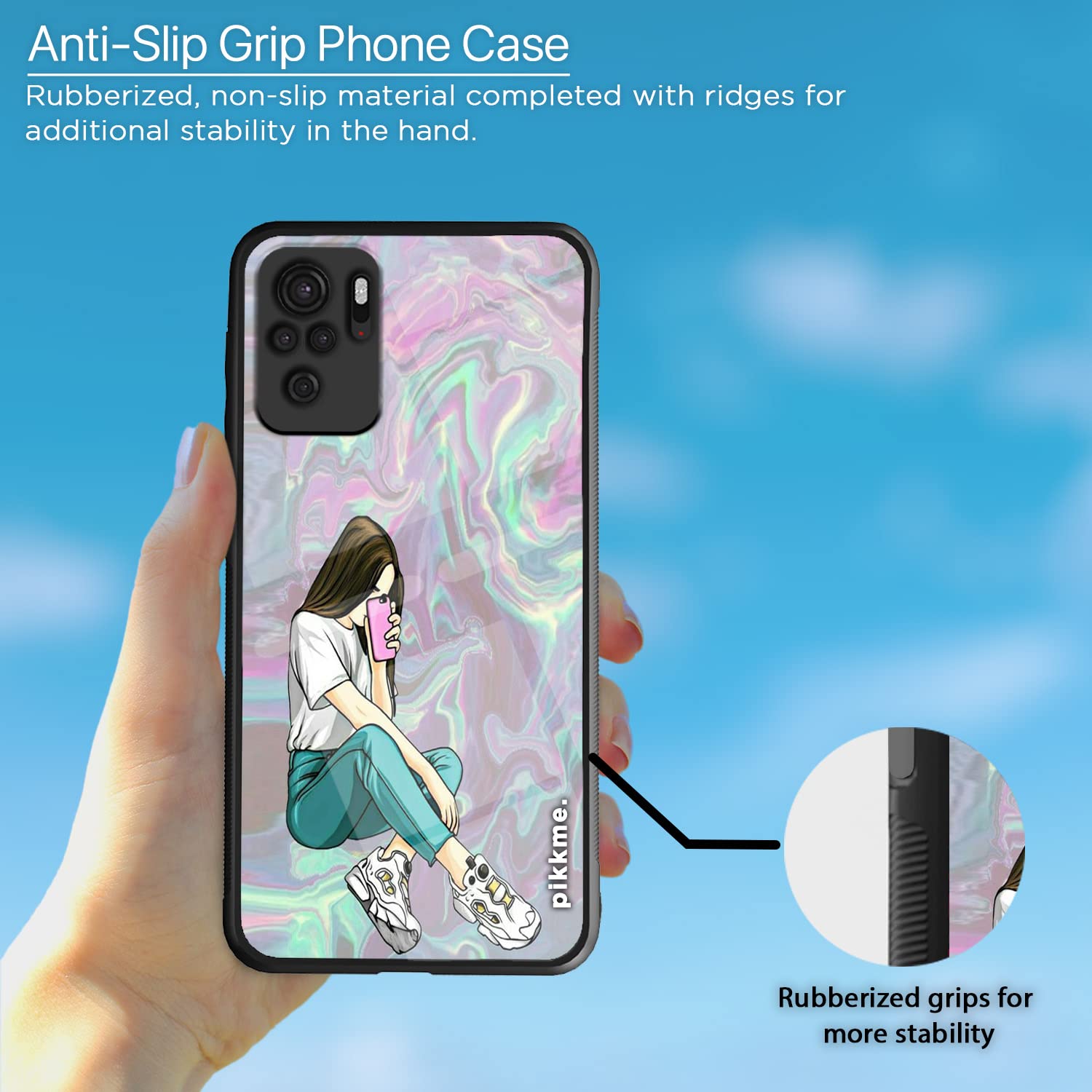 Redmi Note 10/Note 10s Hybrid back cover by Pikkme – photo 5
