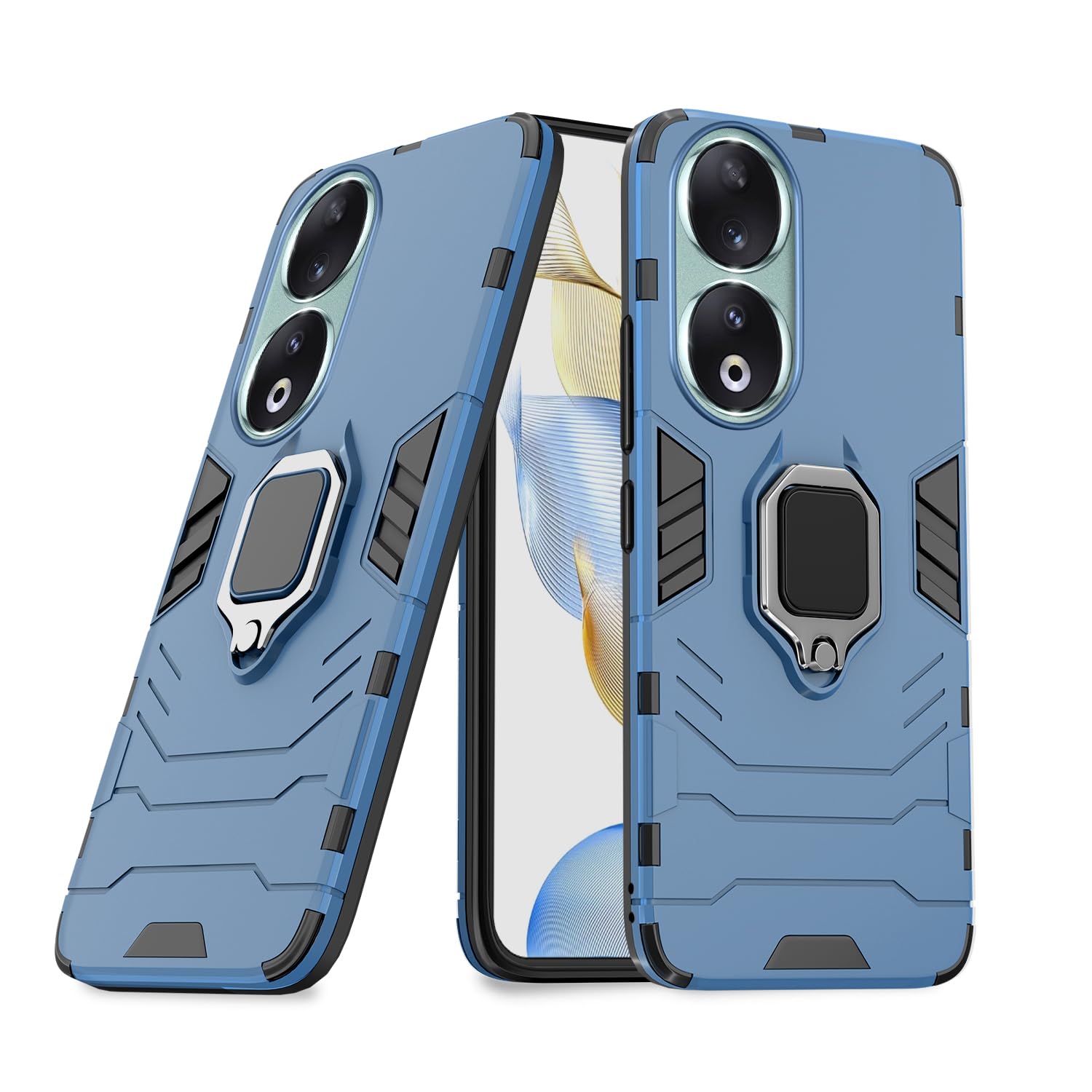Honor 90 5G D5 Tough Armor Back Cover - Blue