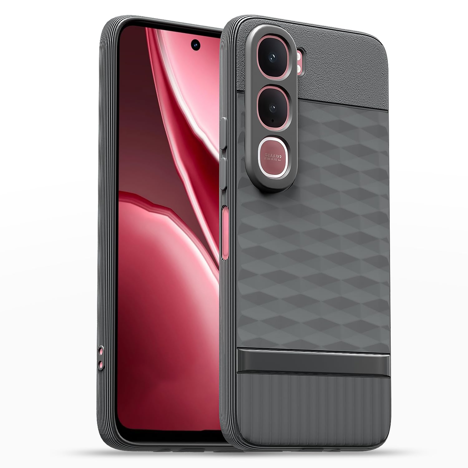 Grey Silicone back cover for Vivo Y31 5G – Pikkme