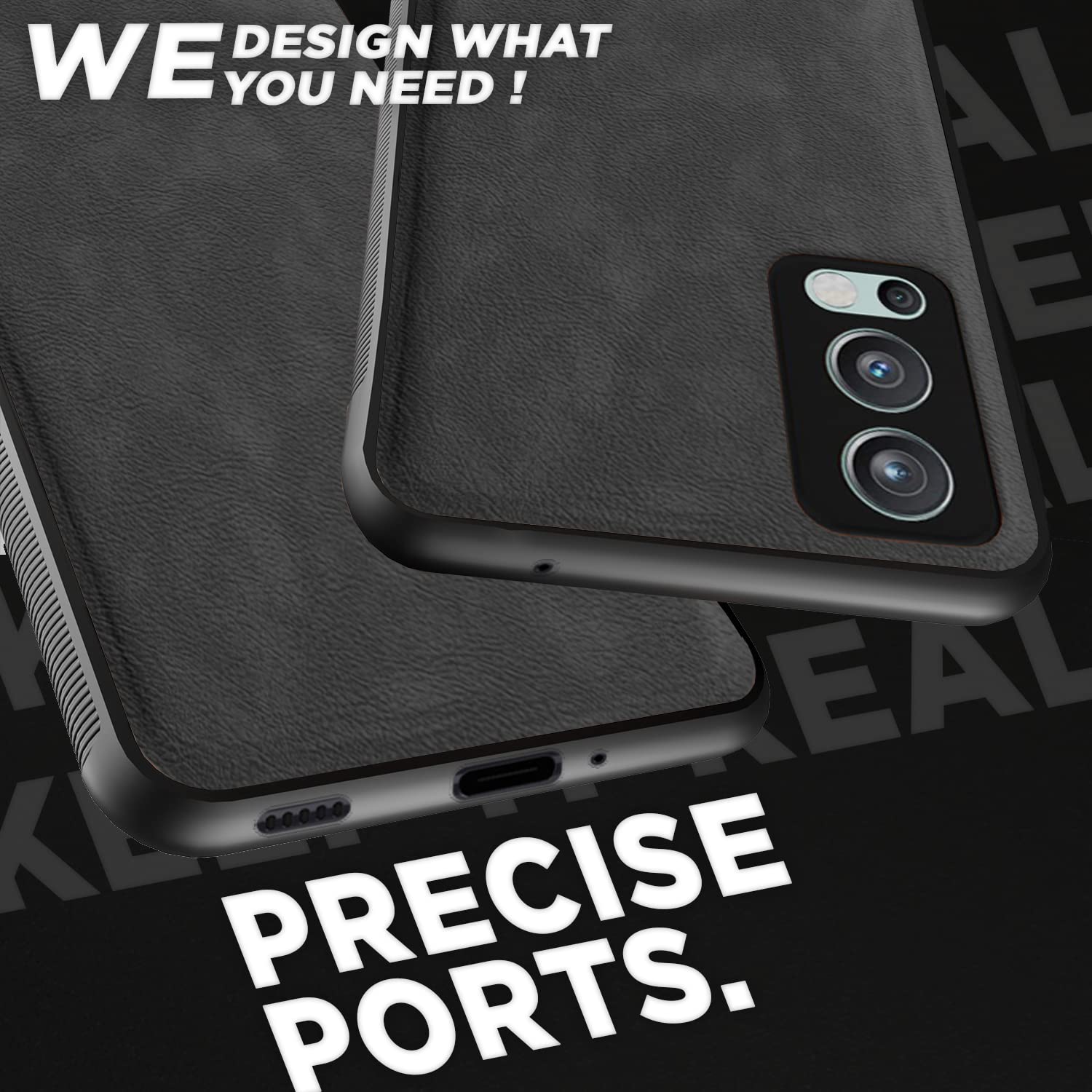 Pikkme grey Leather mobile back cover for OnePlus Nord 2 5G – photo 4