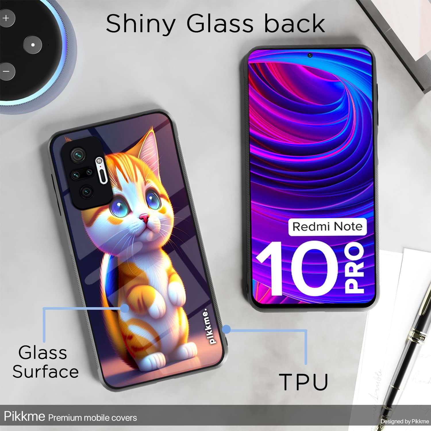 Redmi Note 10 Pro/Note 10 Pro Max Cat mobile back cover by Pikkme – photo 3