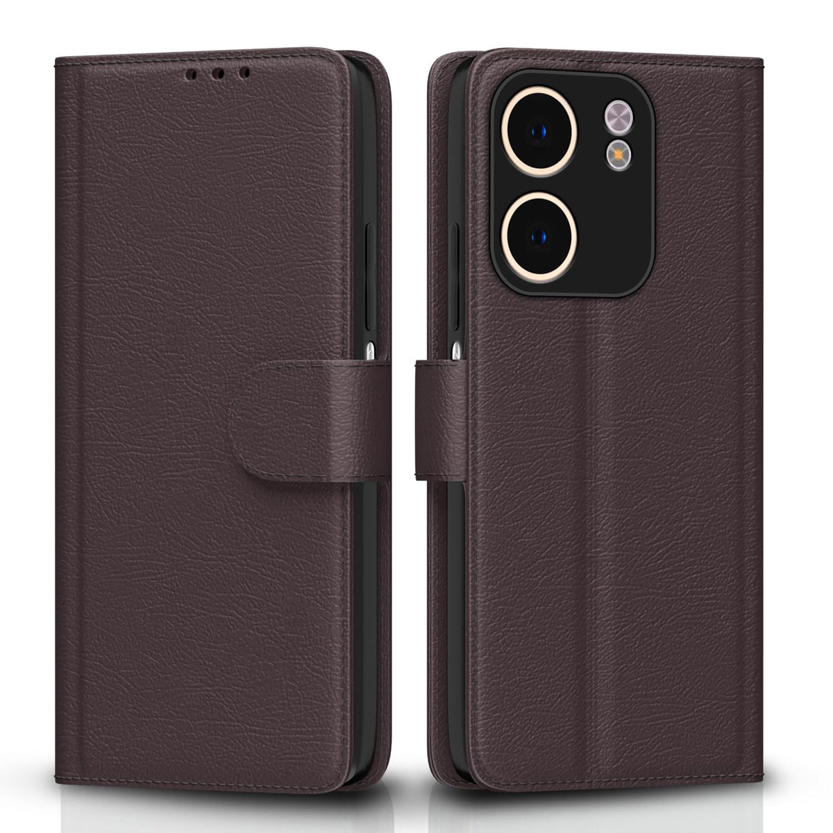 Oppo A5x flip cover in coffee by Pikkme