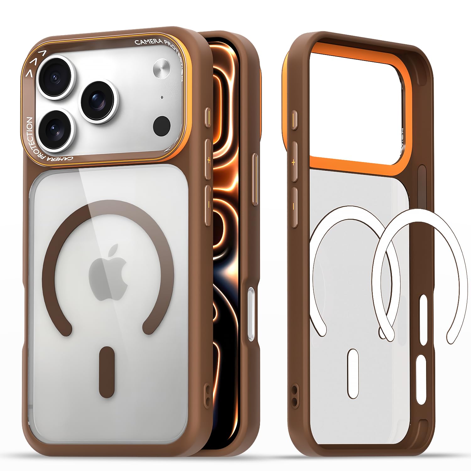 Pikkme iPhone 17 Pro Max MagSafe brown mag-safe mobile back cover