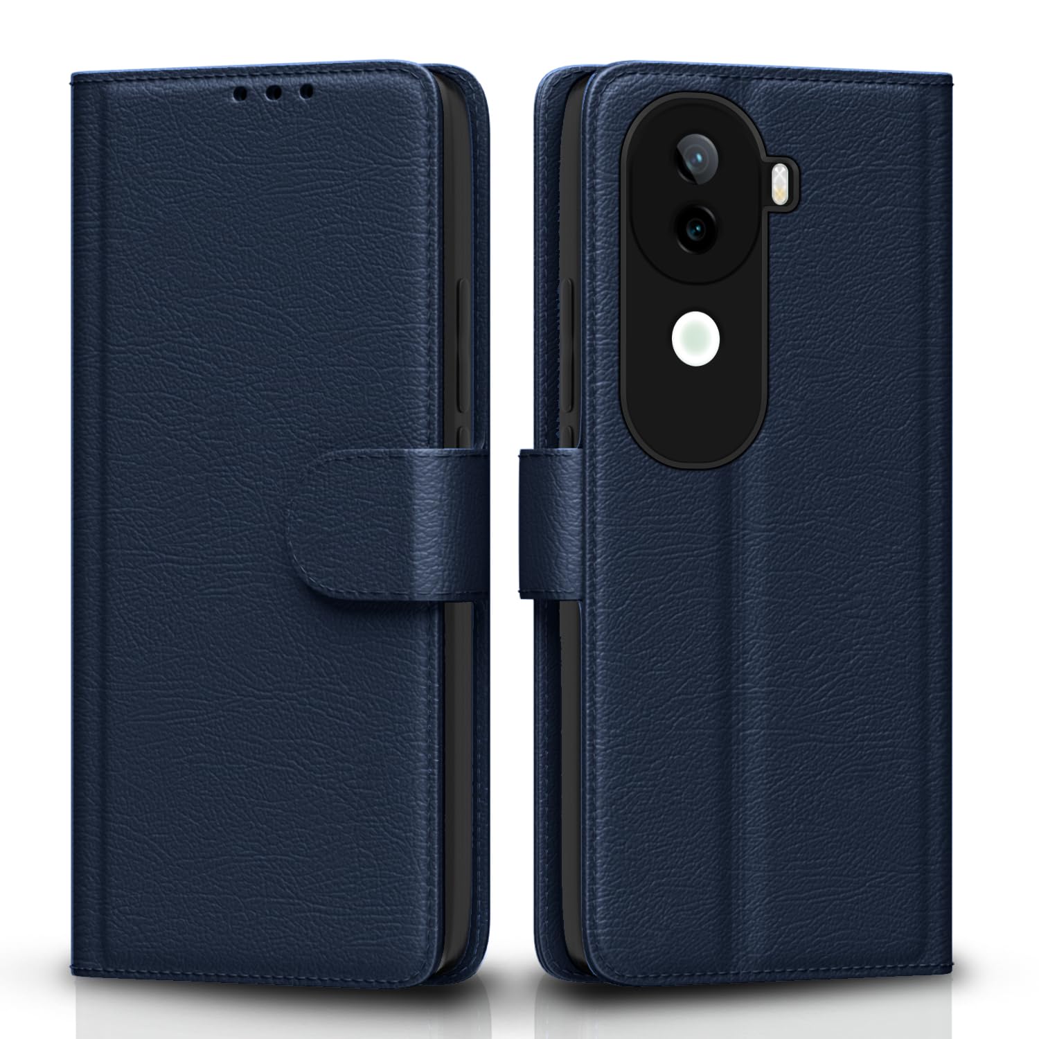 Blue Wallet wallet flip cover for Vivo V40e/iQOO Z9s 5G – Pikkme