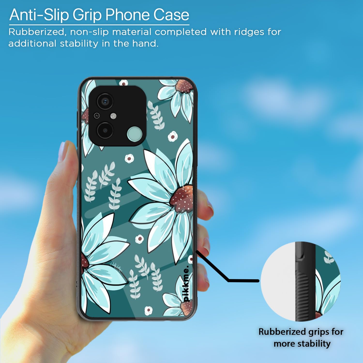 Pikkme Flower back cover for Redmi 12C/Poco C55 – photo 5