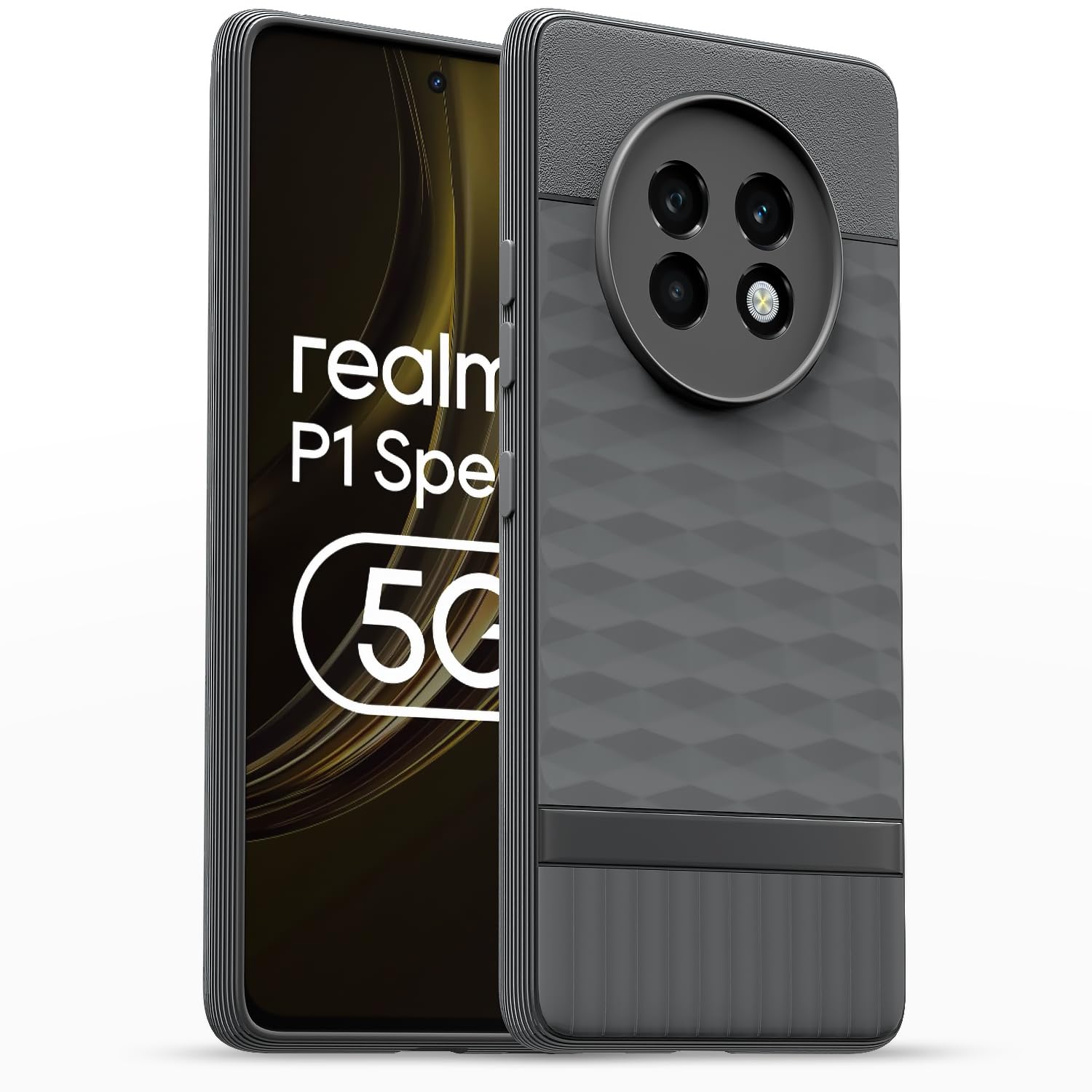 Realme 13 Plus 5G / Realme P1 Speed 5G Gencase Back Cover - Grey