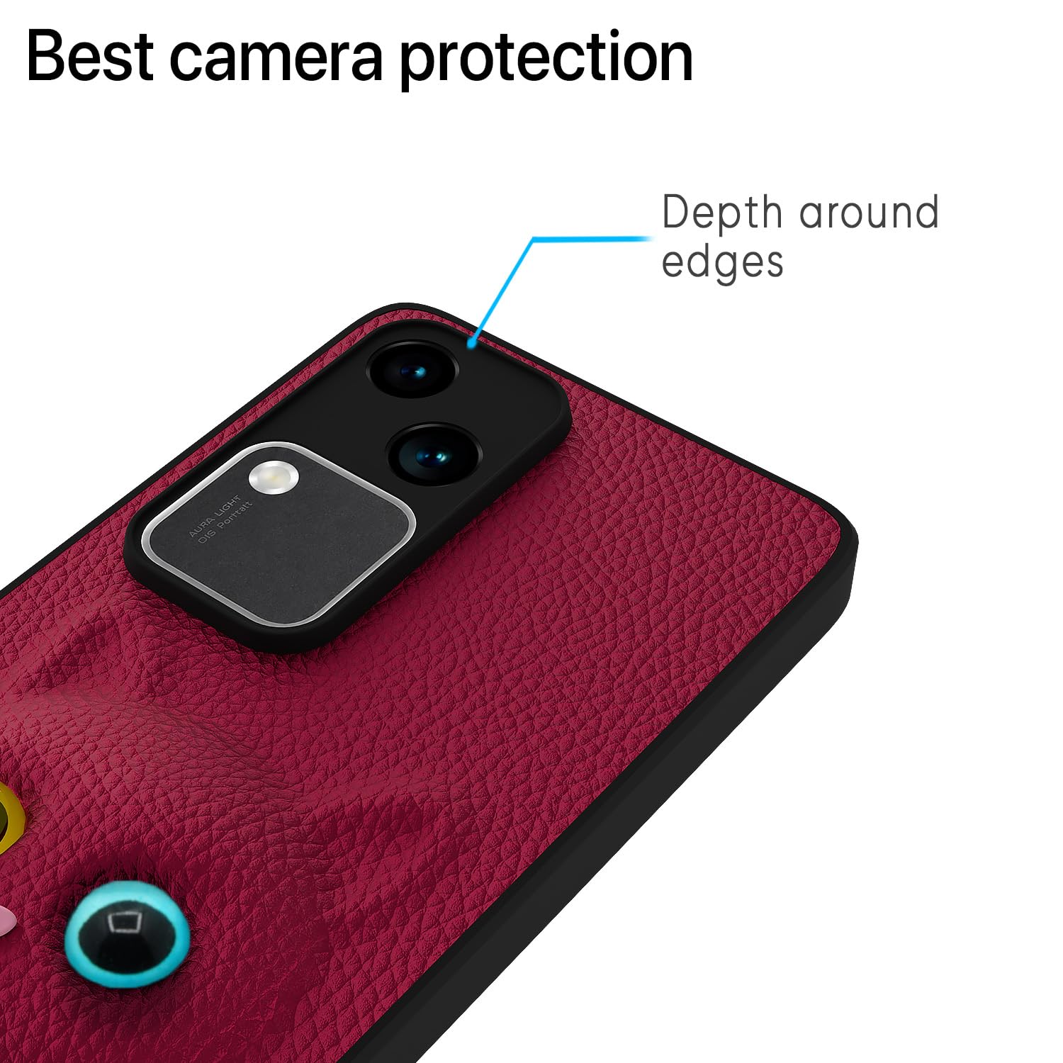Dark pink Kitty mobile cover for Vivo V30/V30 Pro 5G – Pikkme – photo 5
