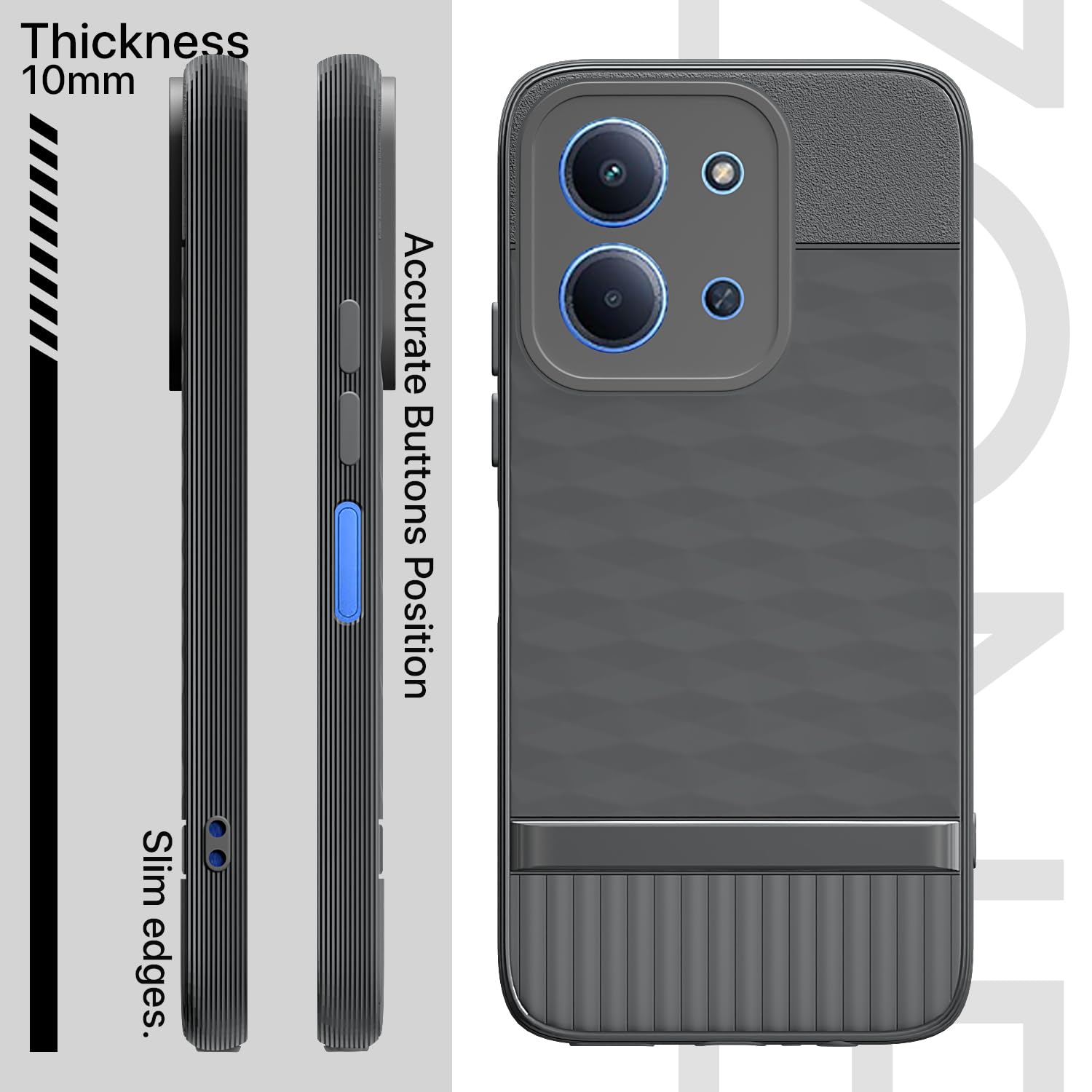 Pikkme Redmi 15C 5G grey mobile cover – photo 3