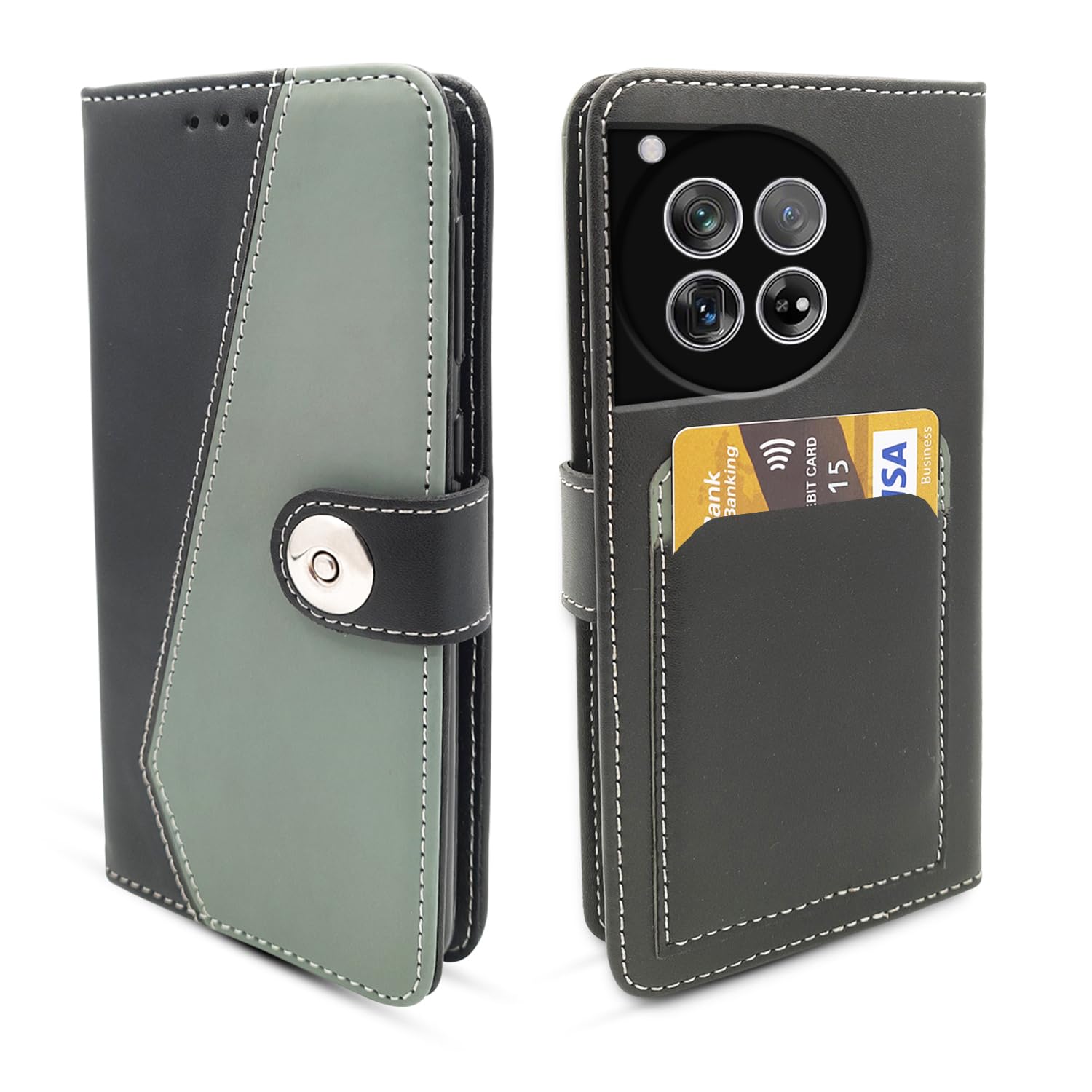 Grey flip cover for OnePlus 12 5G – Pikkme