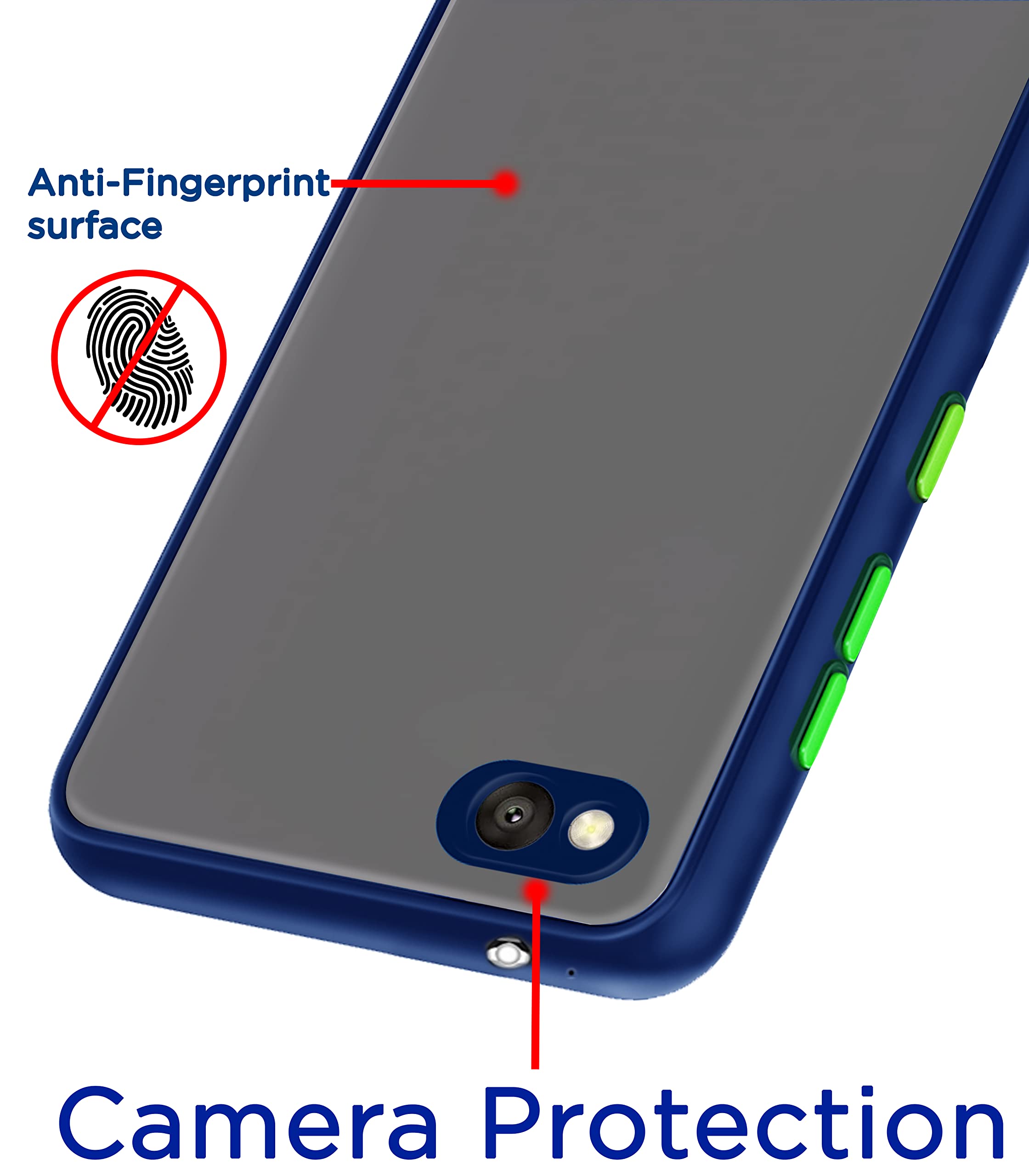 Pikkme blue Hybrid phone cover for Redmi 4A – photo 2
