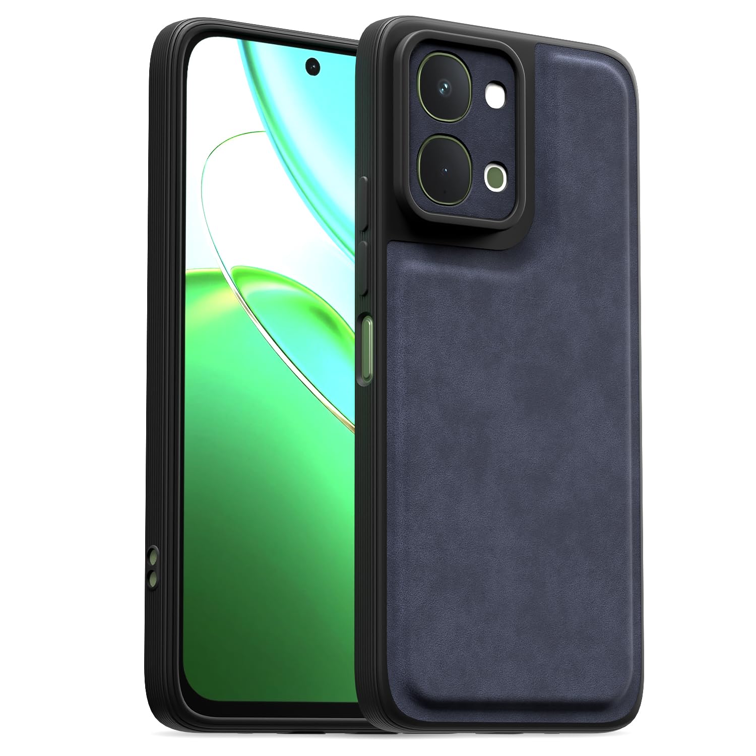 Blue Leather mobile cover for Vivo T5x/Y51 Pro/iQOO Z11x 5G – Pikkme