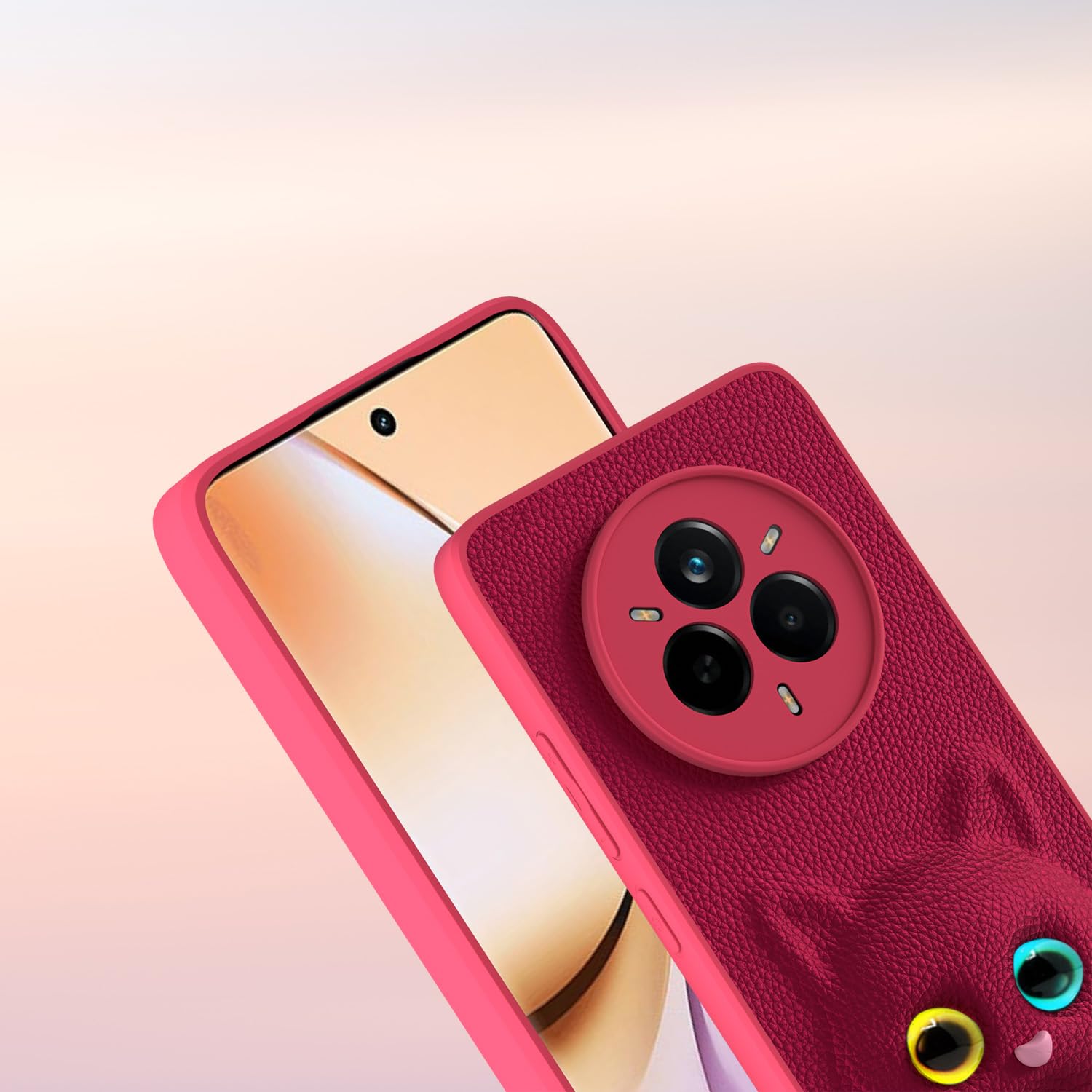 PIkkme Realme 14 Pro 5G Kitty Back Cover (Pink)