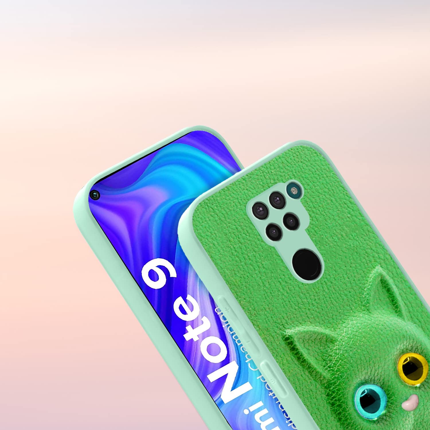 Pikkme Redmi Note 9 green mobile back cover – photo 7
