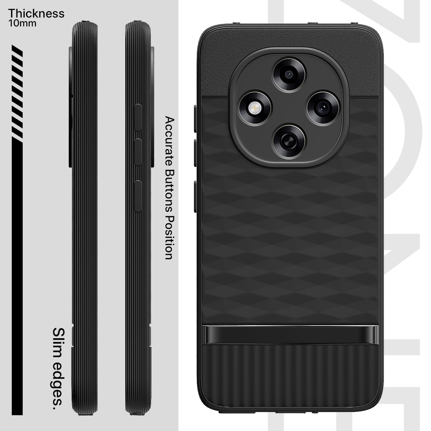 Black back cover for Oppo F31 Pro 5G – Pikkme – photo 3