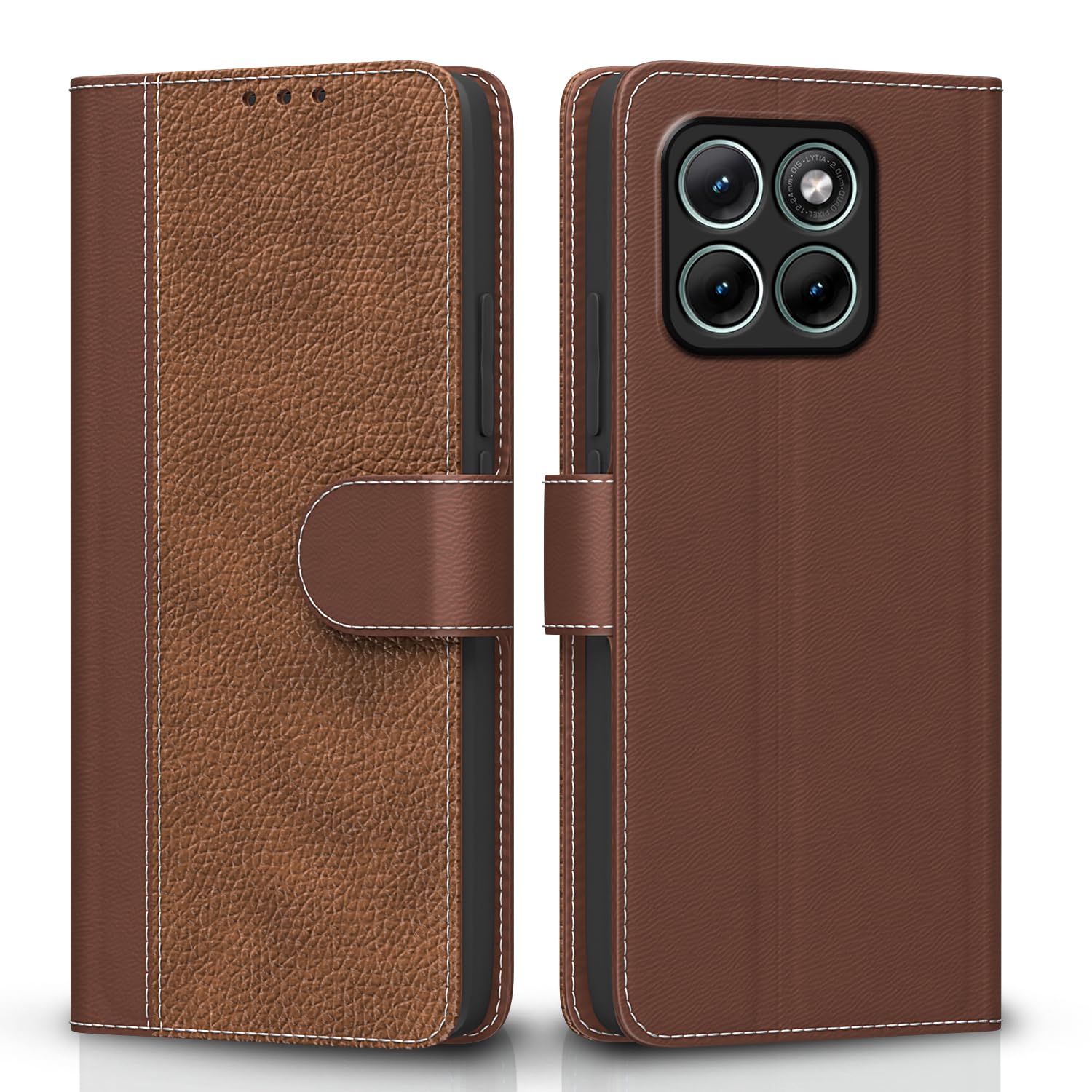 Tan Wallet wallet flip cover for Moto Edge 70 Fusion 5G – Pikkme