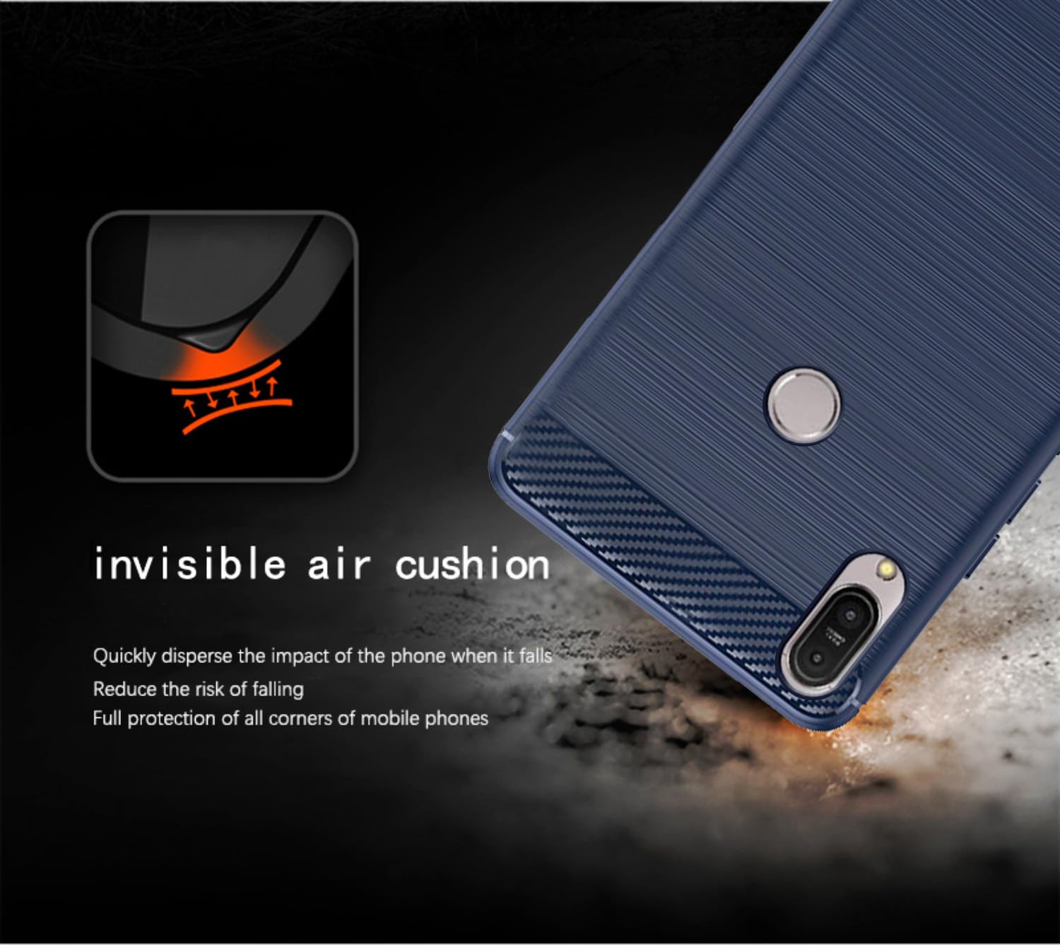 Pikkme blue Hybrid mobile back cover for Asus – photo 4