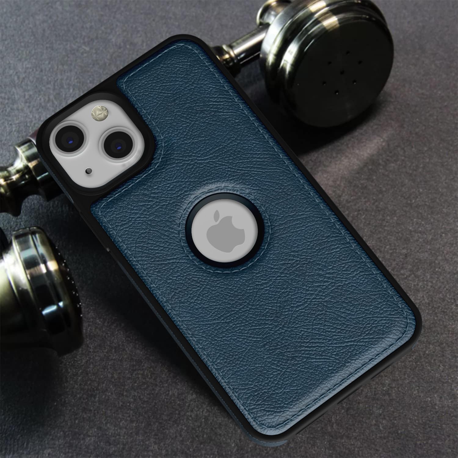 Pikkme iPhone 14 Pu Flexible Leather Back Case | Blue