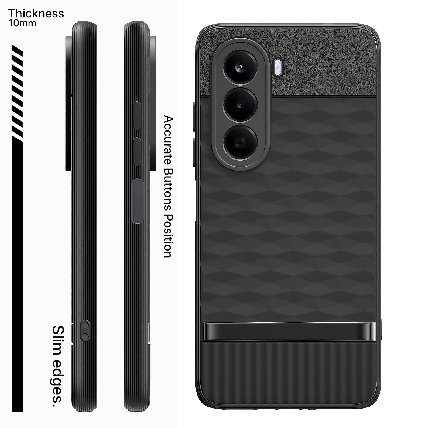 Black back cover for OnePlus Nord CE 6 Lite 5G – Pikkme – photo 3