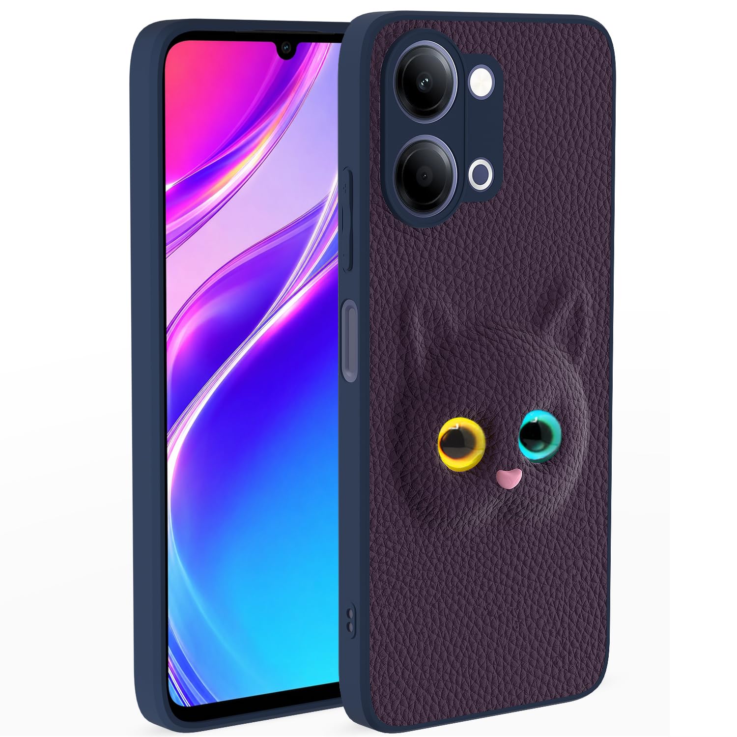 Vivo Y11/T5 Lite 5G Kitty mobile cover in purple by Pikkme