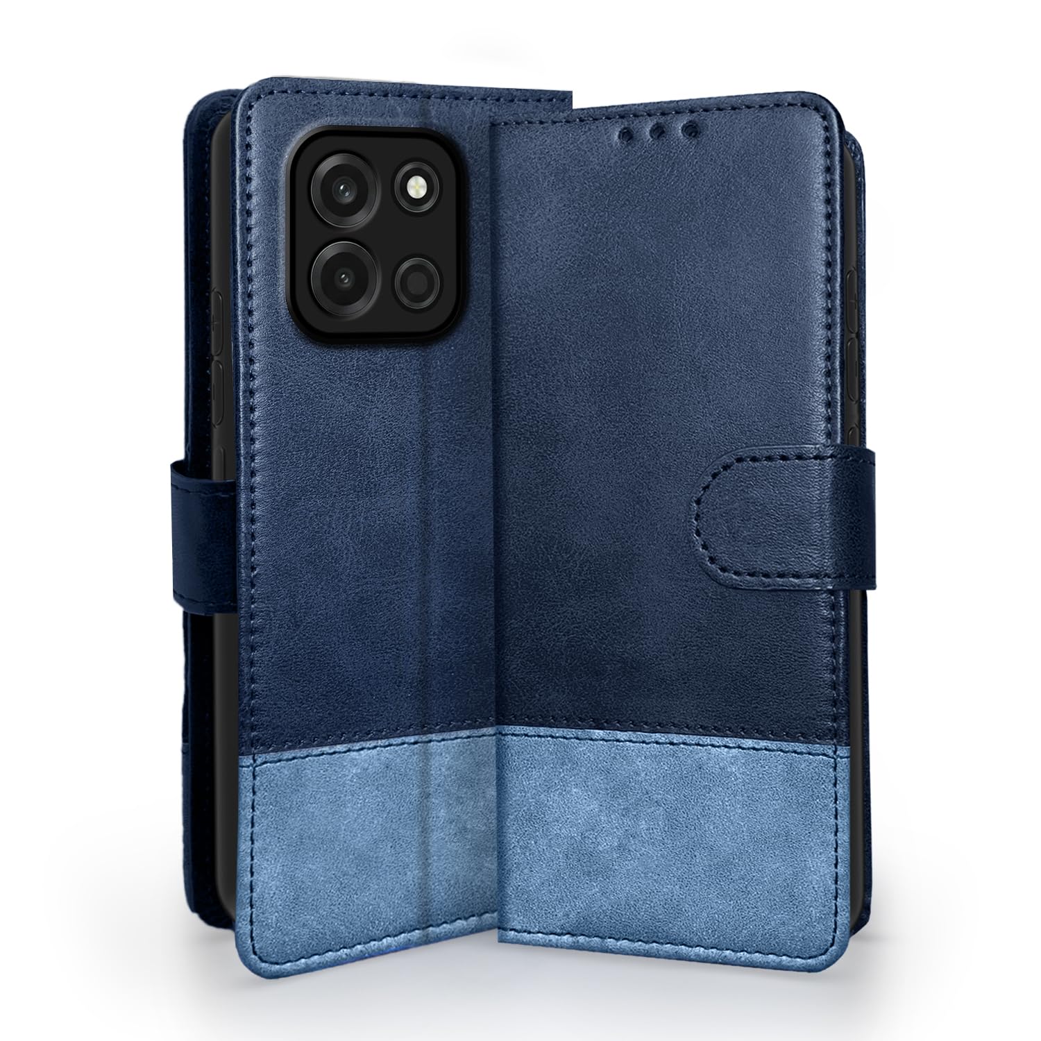 Navy & light blue Magnetic mobile flip cover for OnePlus Nord 6 5G – Pikkme
