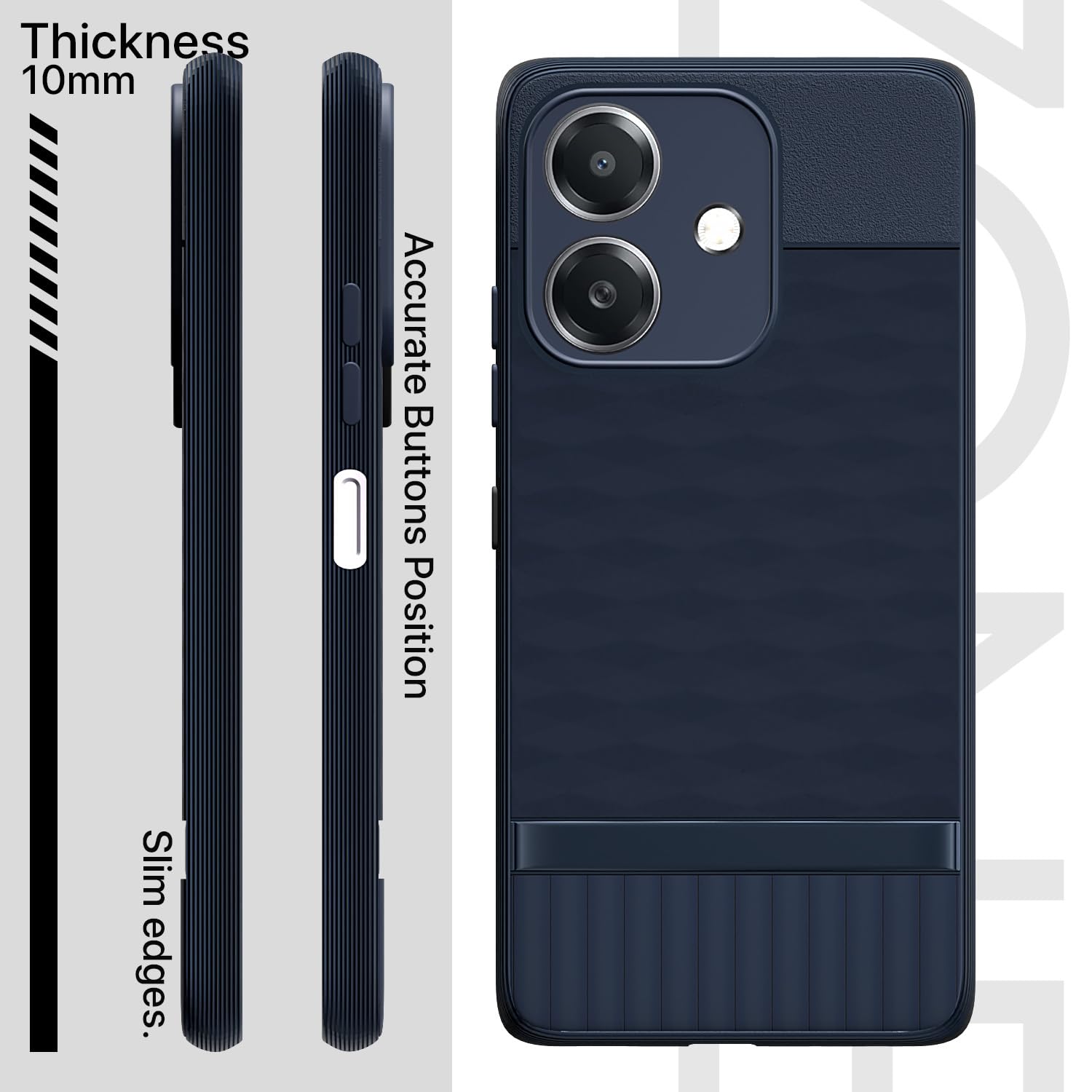 Pikkme Oppo A3x 5G / A3x 4G / A3 5G Gencase Back Cover (Blue)