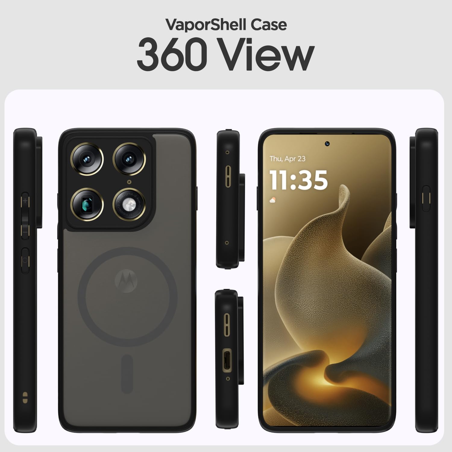 Pikkme Moto Signature 5G black smoke mag-safe mobile cover – photo 2