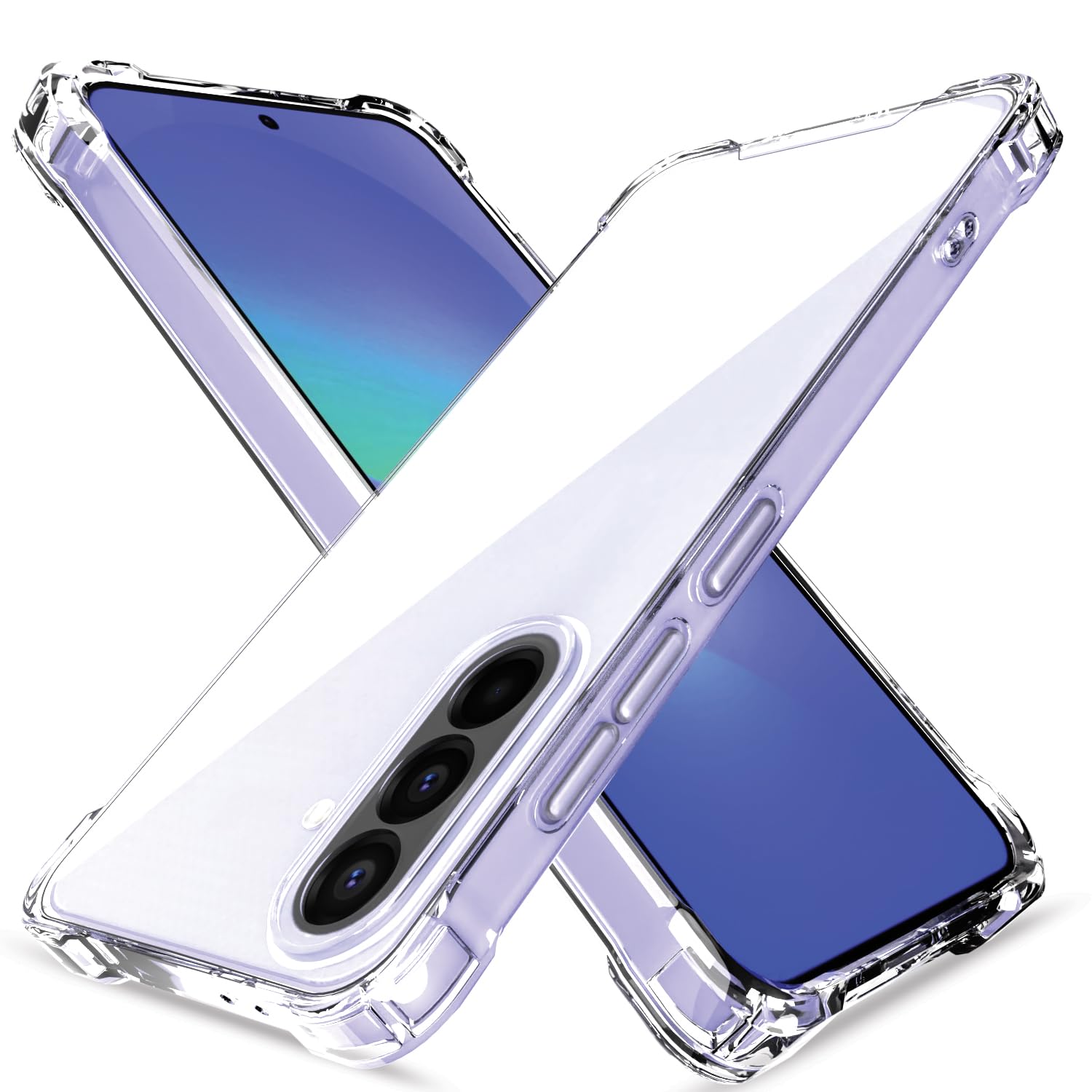 Pikkme Samsung Galaxy A36 5G PC + TPU Clear Transparent Back Cover - Transparent
