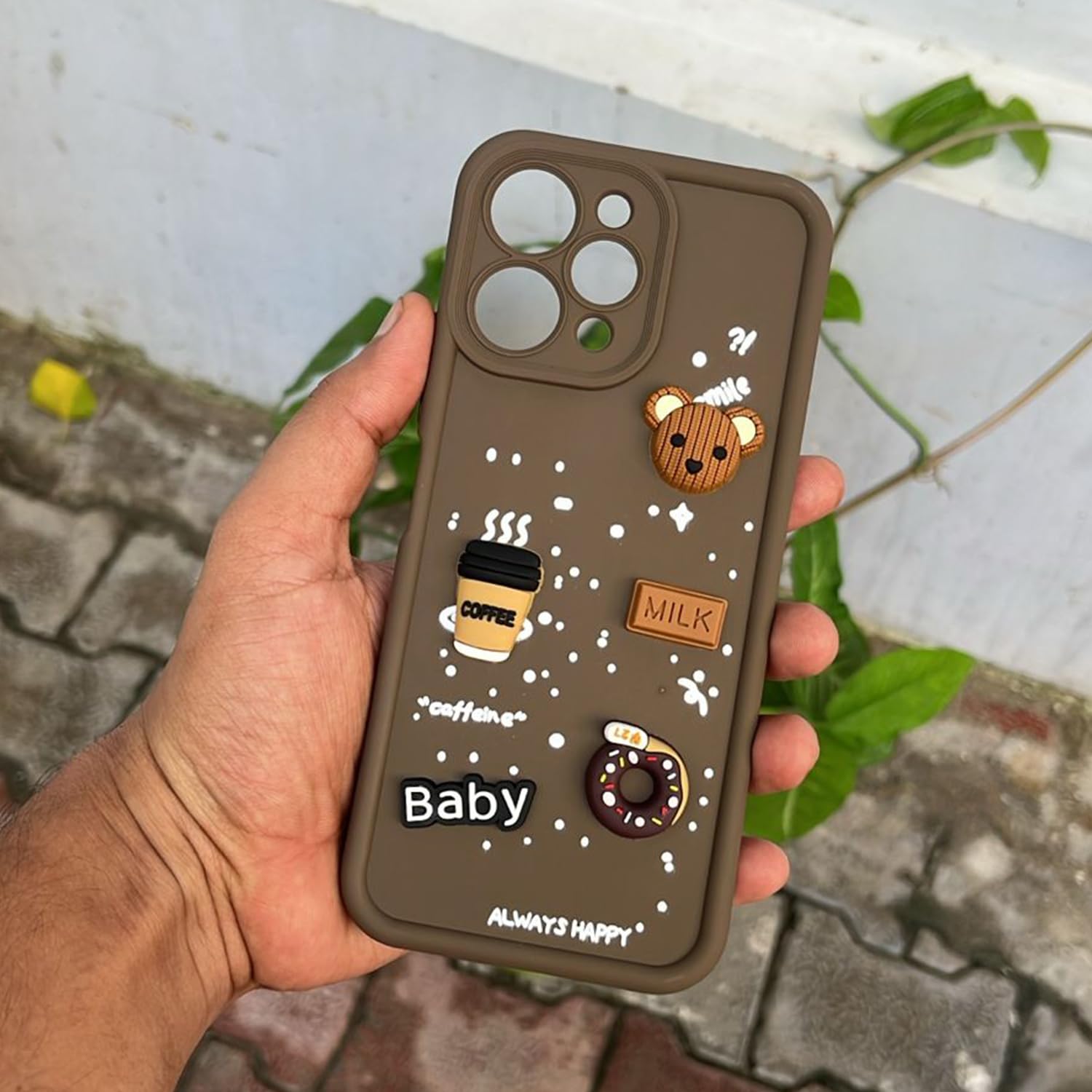 Pikkme Redmi 12 4G Silicone brown back cover – photo 7