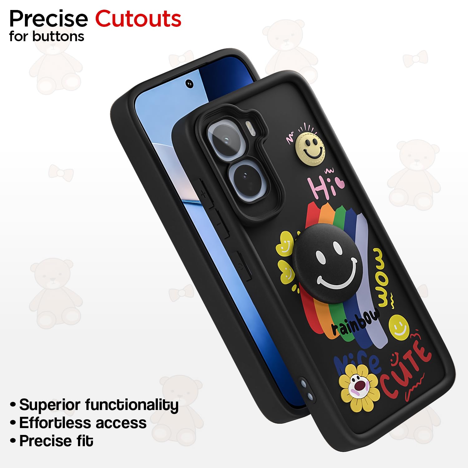 Pikkme Vivo T5 Pro 5G Soft Silicone black back cover – photo 6