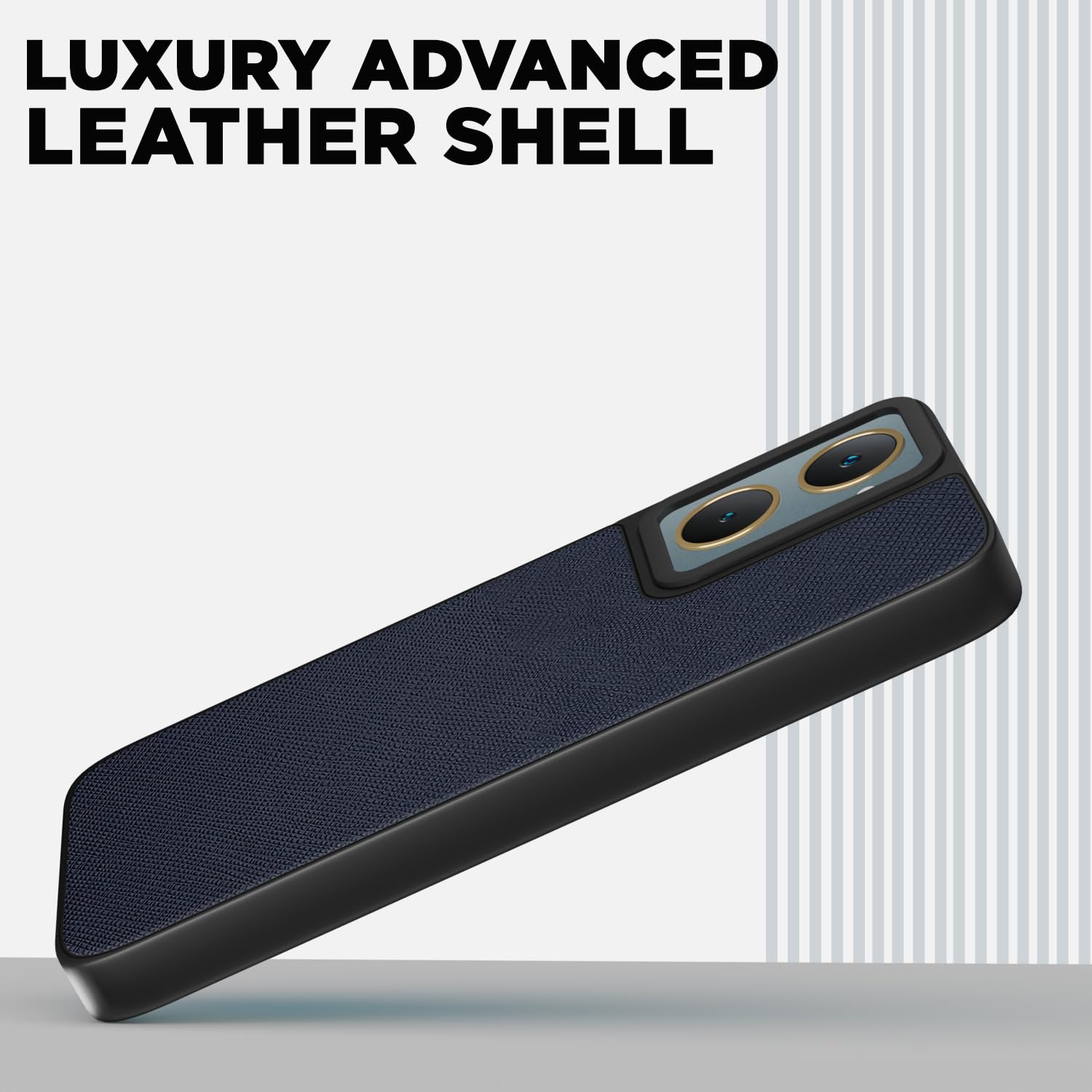 iQOO Z9 Lite 5G/Vivo T3 Lite 5G/Vivo Y18/Y18e/Y03 Leatherback back cover in blue by Pikkme – photo 2