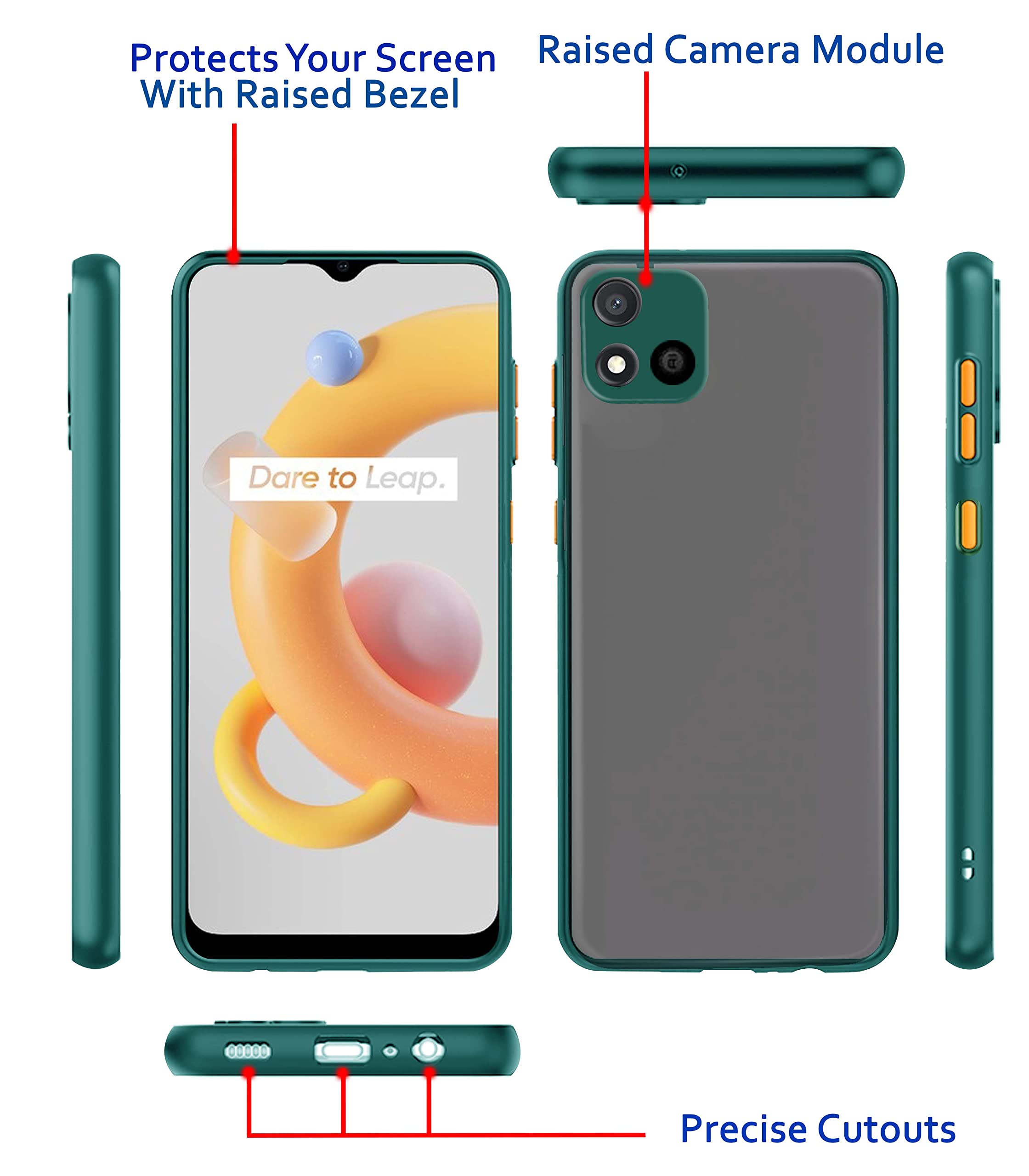 Pikkme green Hybrid back cover for Realme C11 (2021) – photo 3