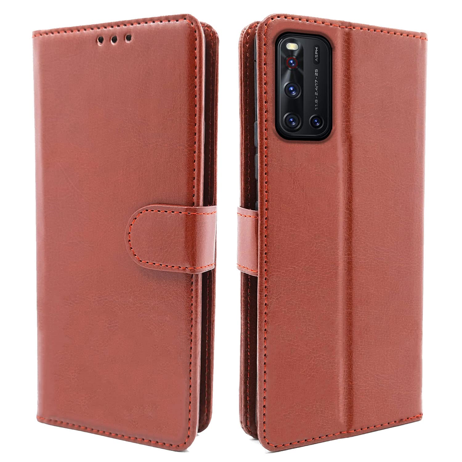 Pikkme brown flip cover for Vivo V19
